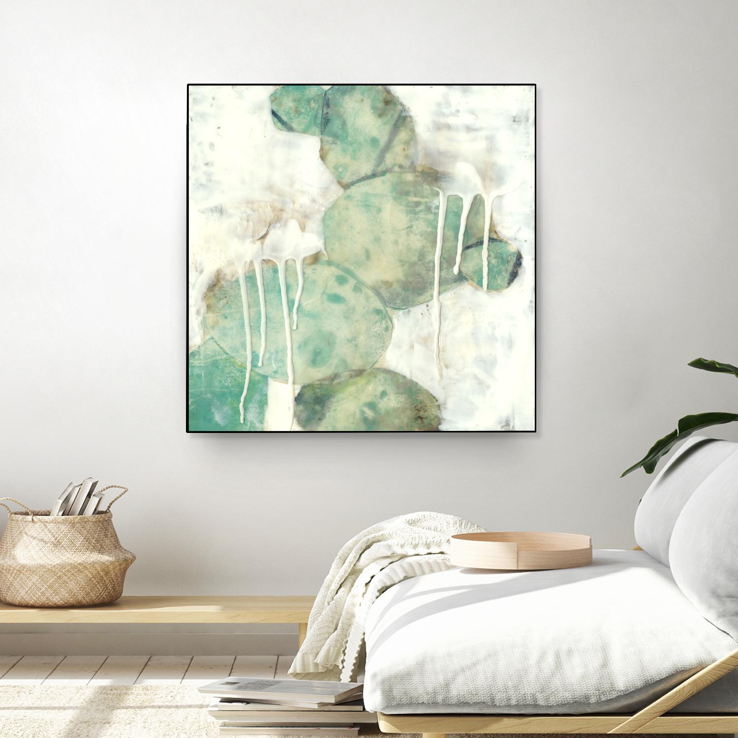 Riverbed I by Jennifer Goldberger on GIANT ART - green abstract