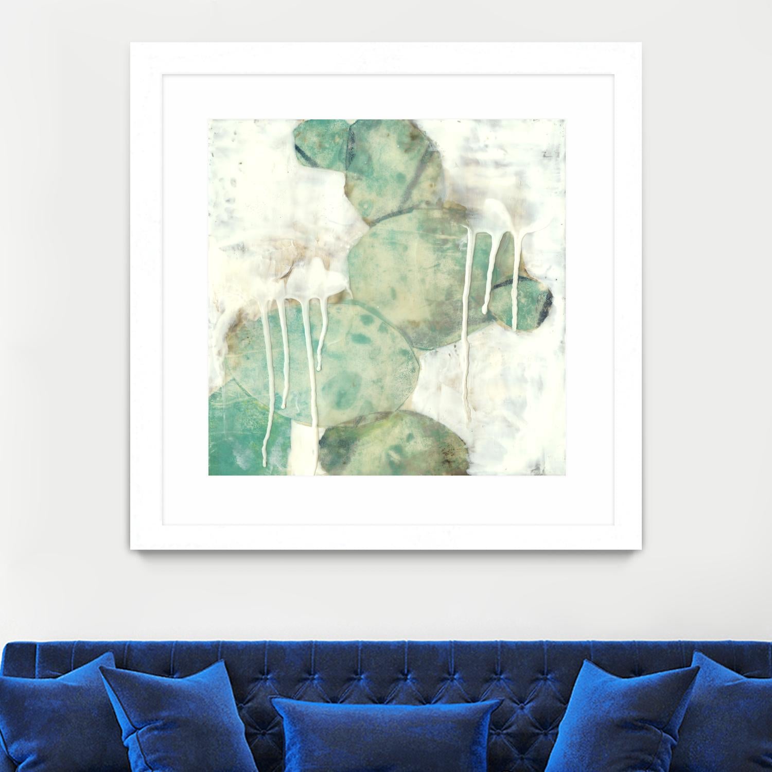 Riverbed I by Jennifer Goldberger on GIANT ART - green abstract