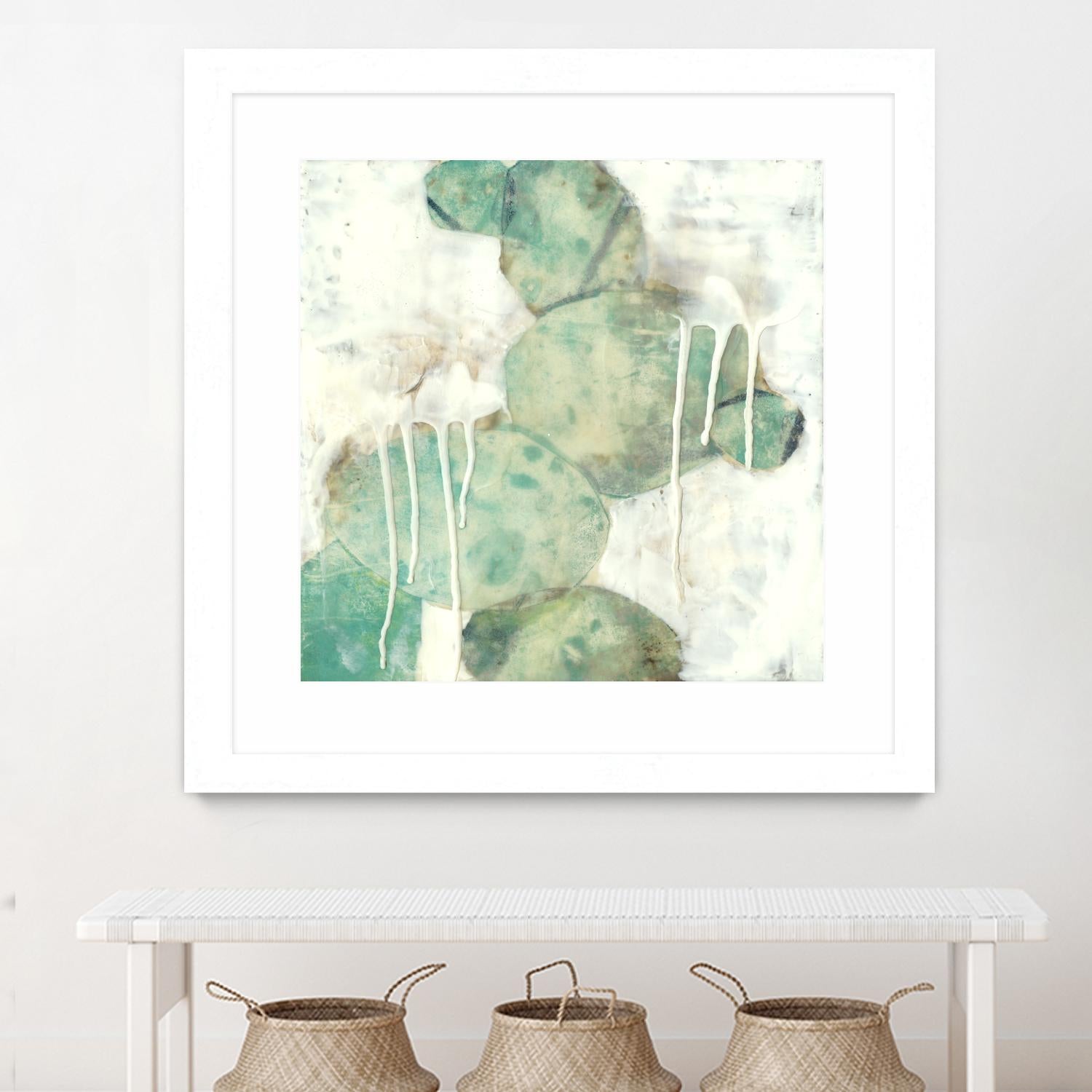 Riverbed I by Jennifer Goldberger on GIANT ART - green abstract