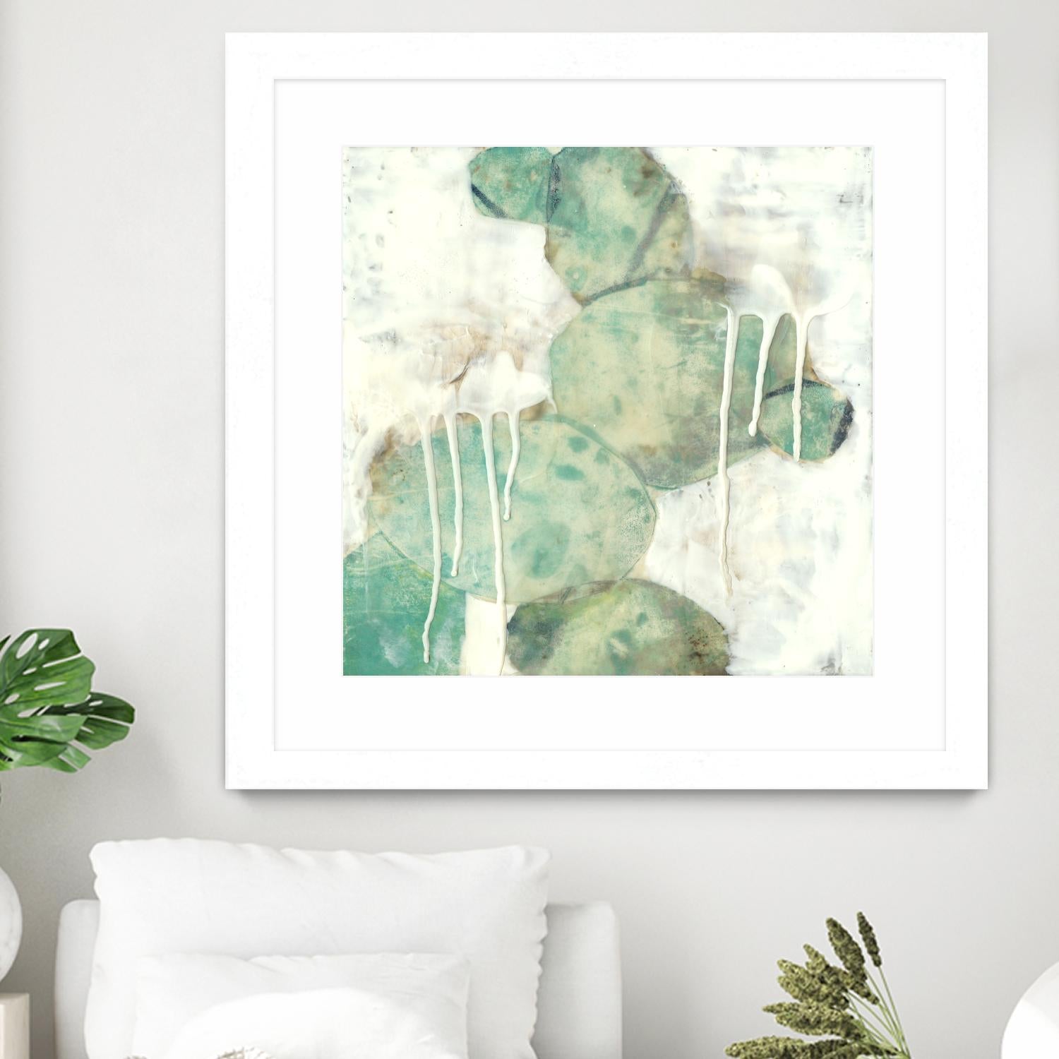 Riverbed I by Jennifer Goldberger on GIANT ART - green abstract