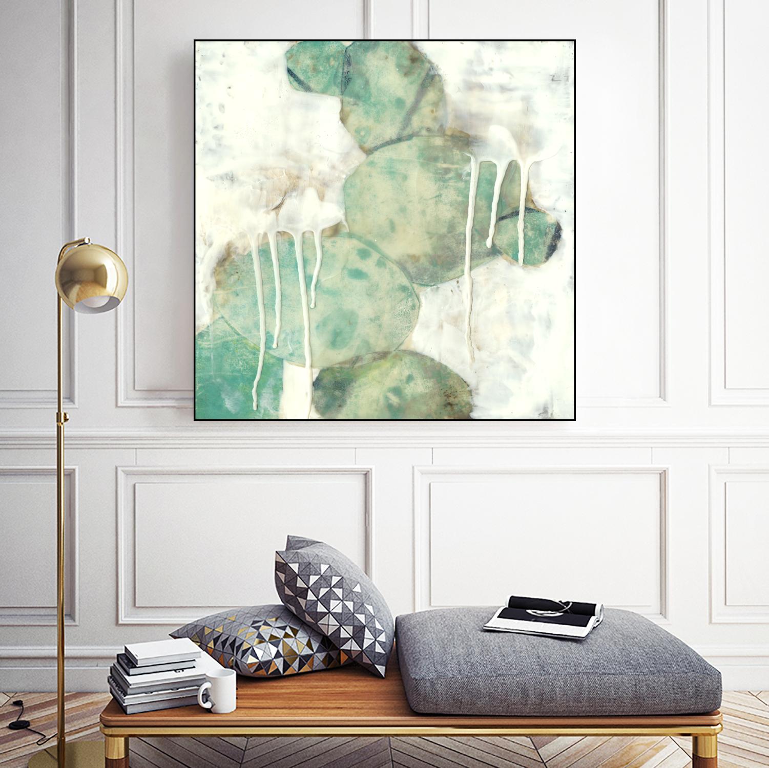 Riverbed I by Jennifer Goldberger on GIANT ART - green abstract