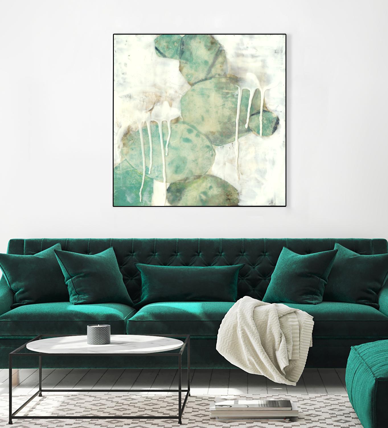 Riverbed I by Jennifer Goldberger on GIANT ART - green abstract