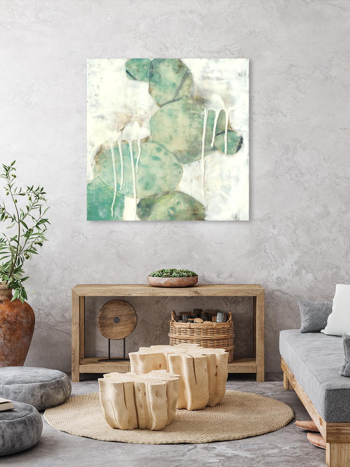 Riverbed I by Jennifer Goldberger on GIANT ART - green abstract