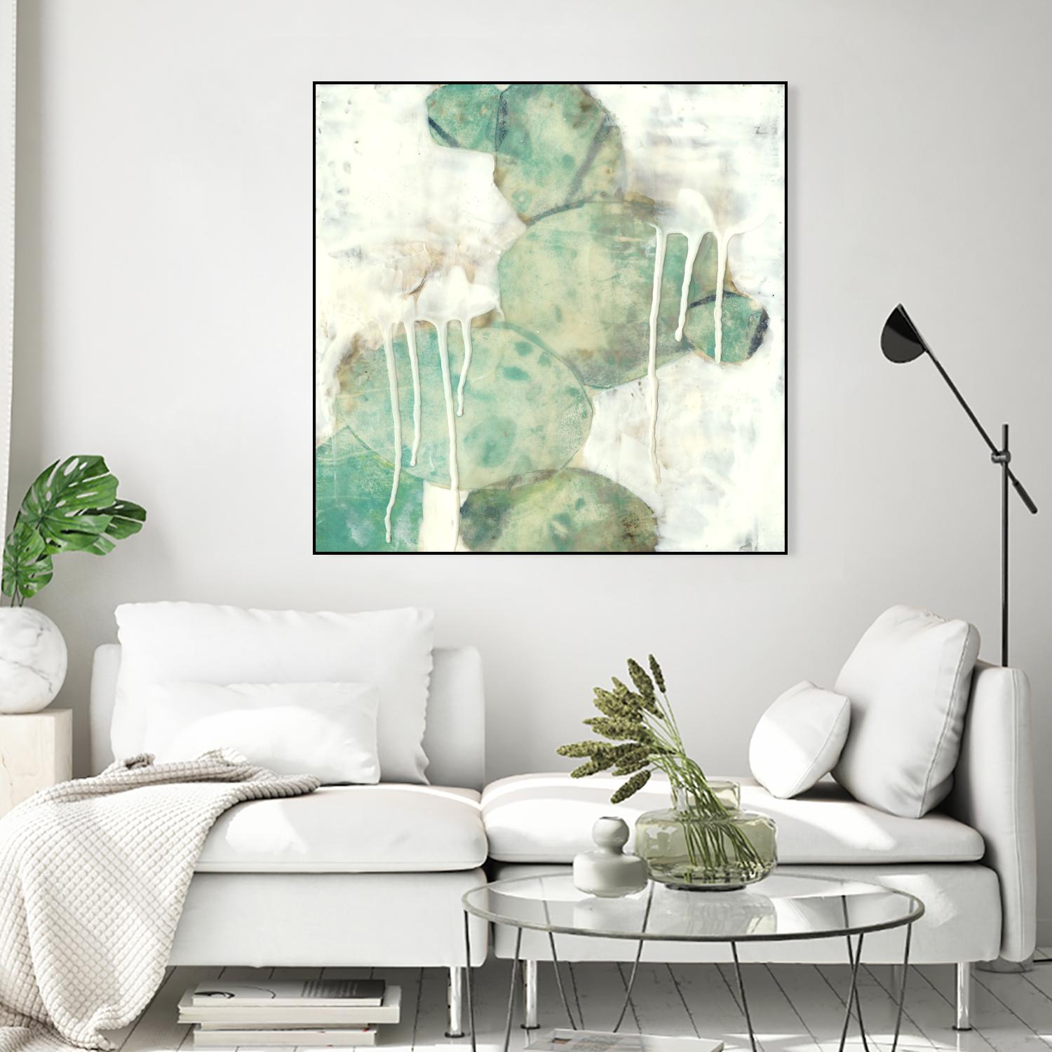 Riverbed I by Jennifer Goldberger on GIANT ART - green abstract