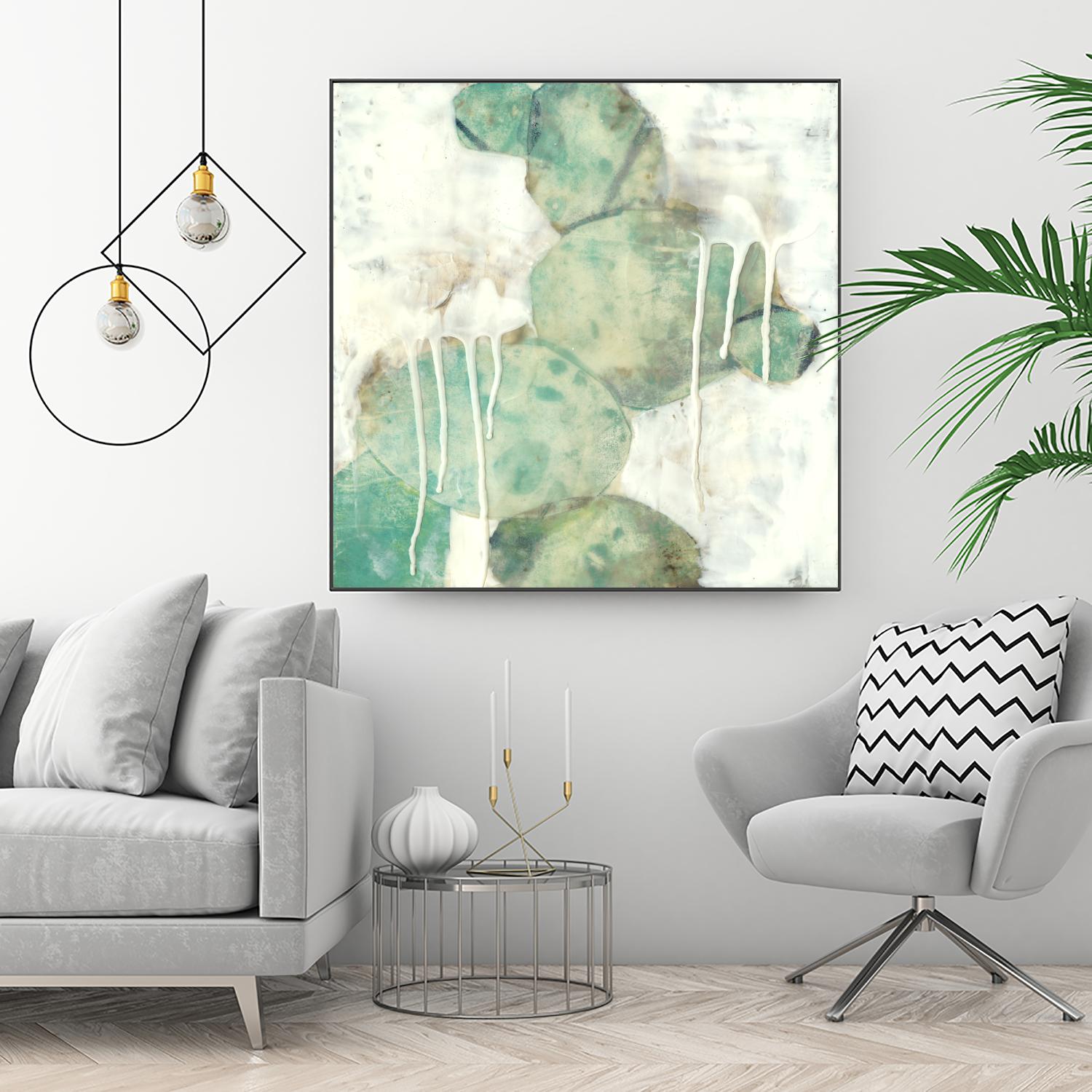 Riverbed I by Jennifer Goldberger on GIANT ART - green abstract