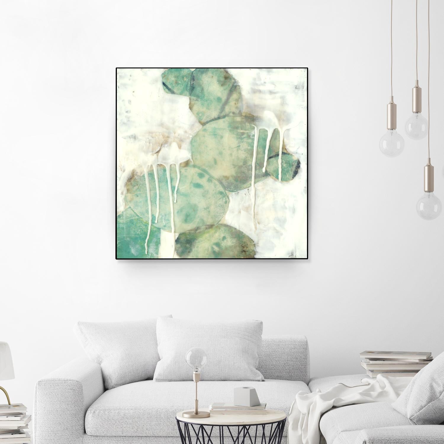 Riverbed I by Jennifer Goldberger on GIANT ART - green abstract