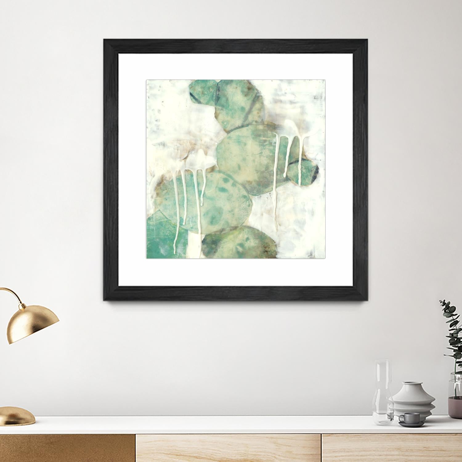 Riverbed I by Jennifer Goldberger on GIANT ART - green abstract