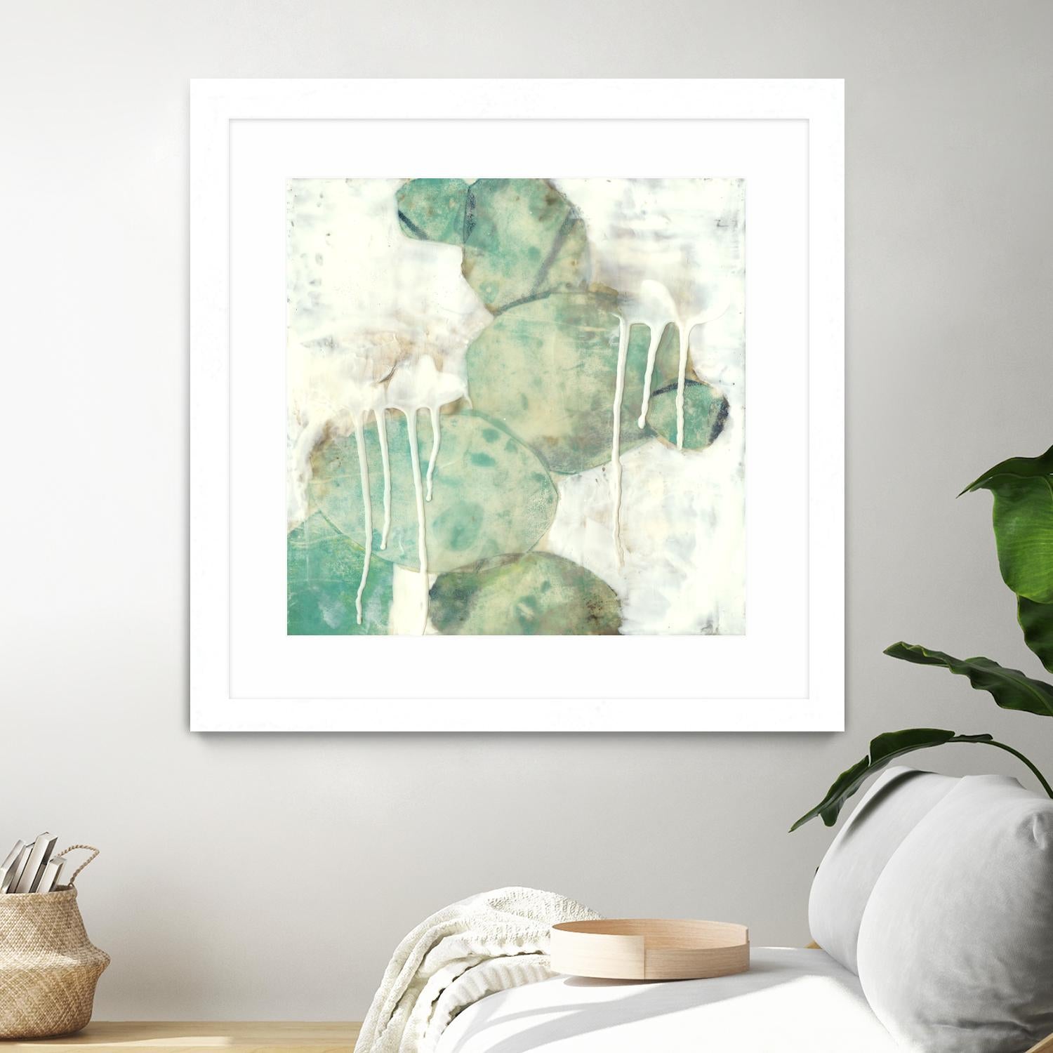 Riverbed I by Jennifer Goldberger on GIANT ART - green abstract