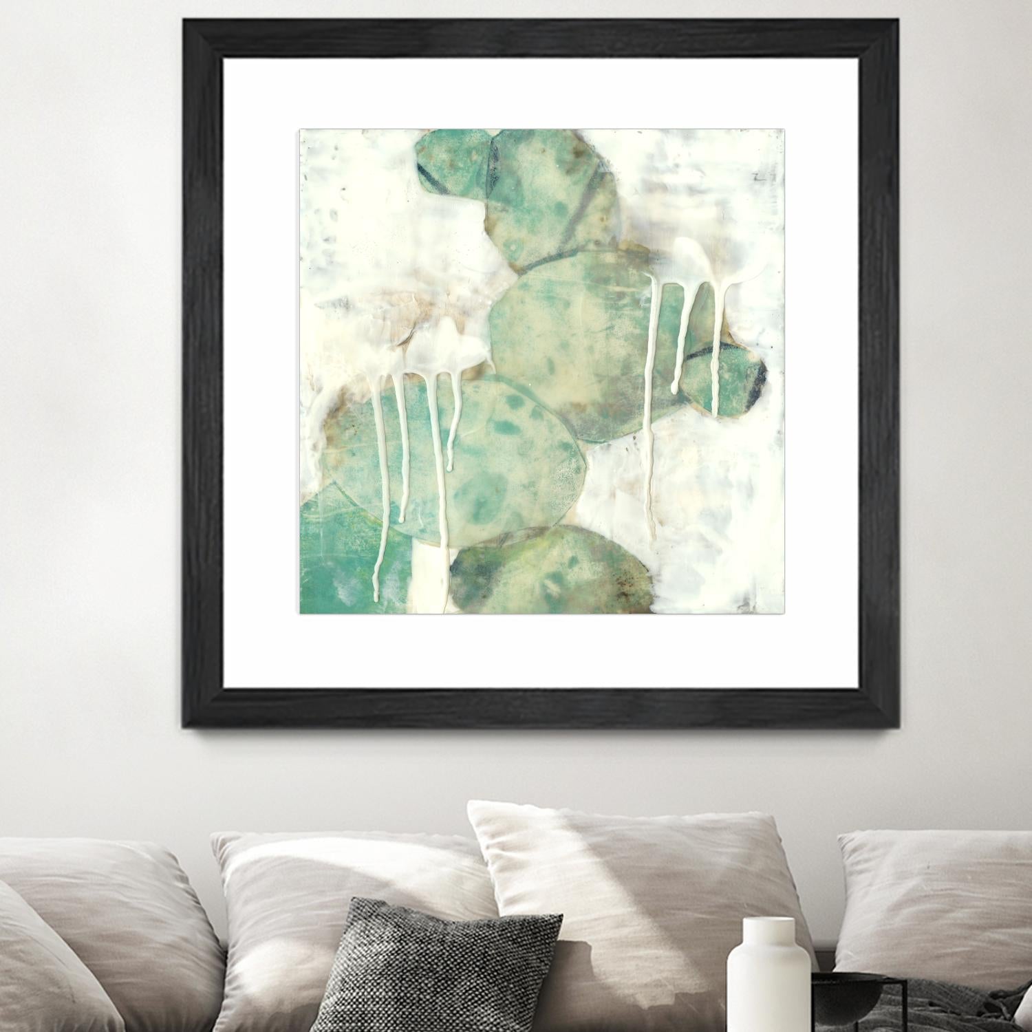 Riverbed I by Jennifer Goldberger on GIANT ART - green abstract