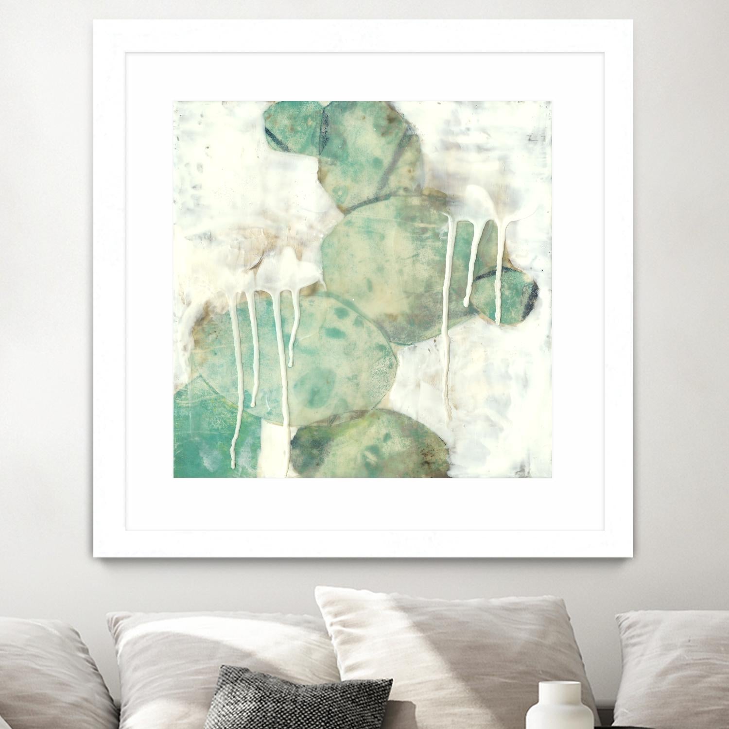 Riverbed I by Jennifer Goldberger on GIANT ART - green abstract