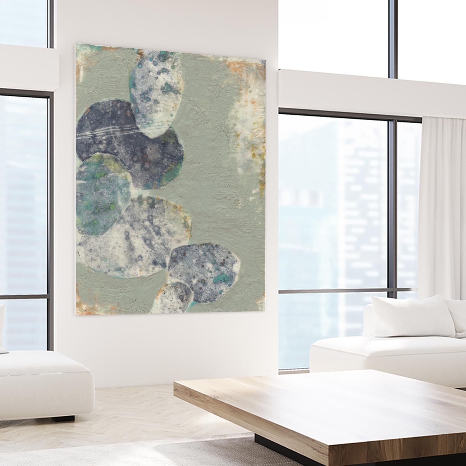 Rock Formations II by Jennifer Goldberger on GIANT ART - green abstract