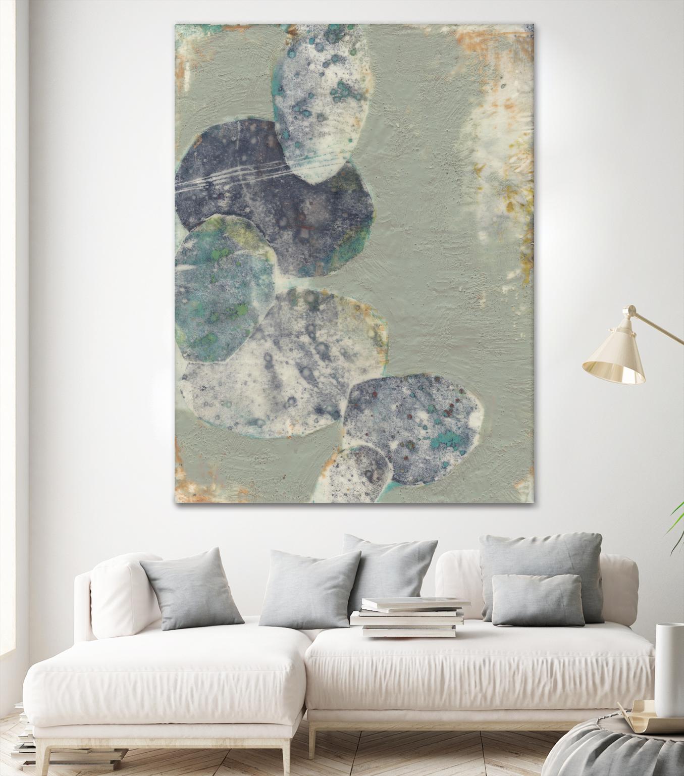 Rock Formations II by Jennifer Goldberger on GIANT ART - green abstract