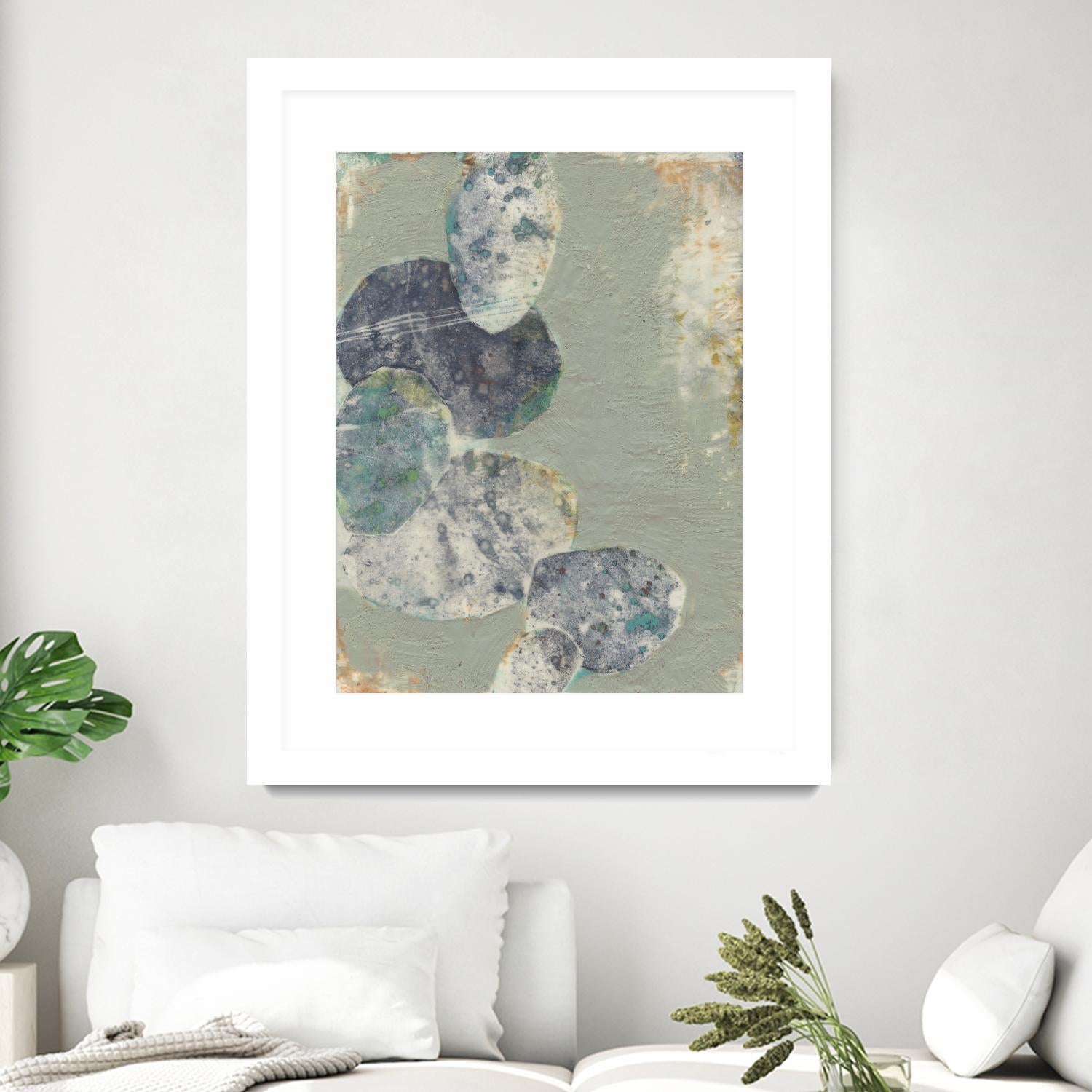 Rock Formations II by Jennifer Goldberger on GIANT ART - green abstract