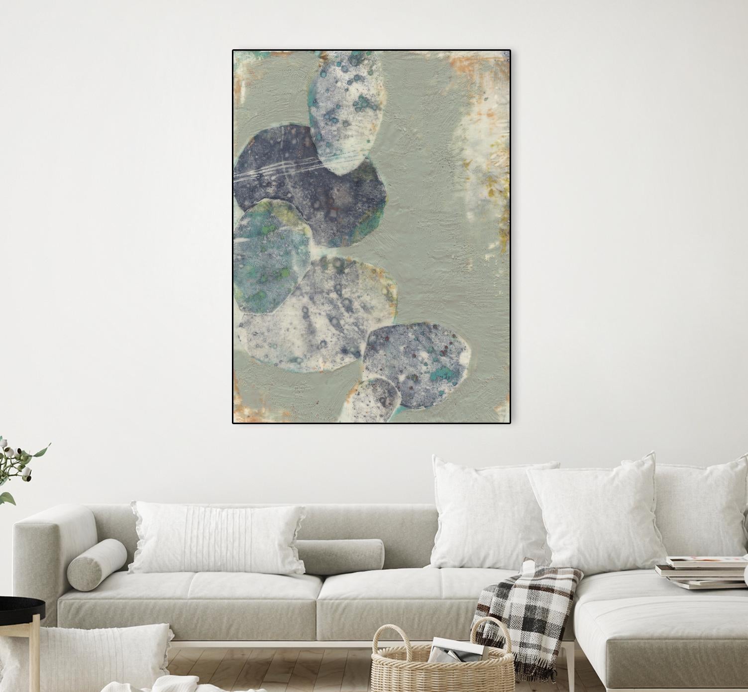 Rock Formations II by Jennifer Goldberger on GIANT ART - green abstract