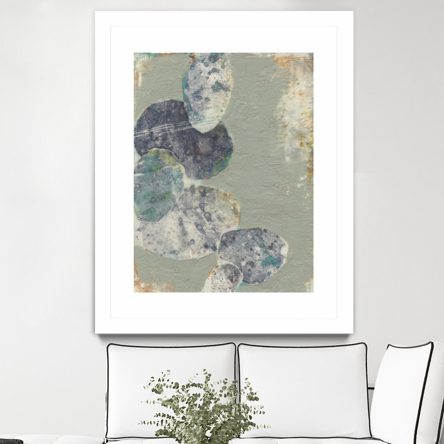 Rock Formations II by Jennifer Goldberger on GIANT ART - green abstract