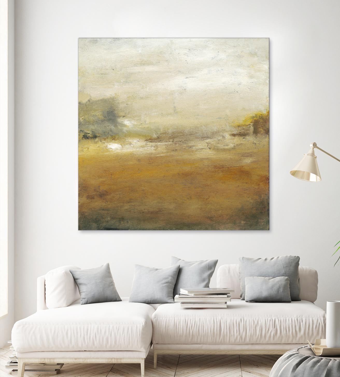 Along the Island II by Sharon Gordon on GIANT ART - yellow sea scene