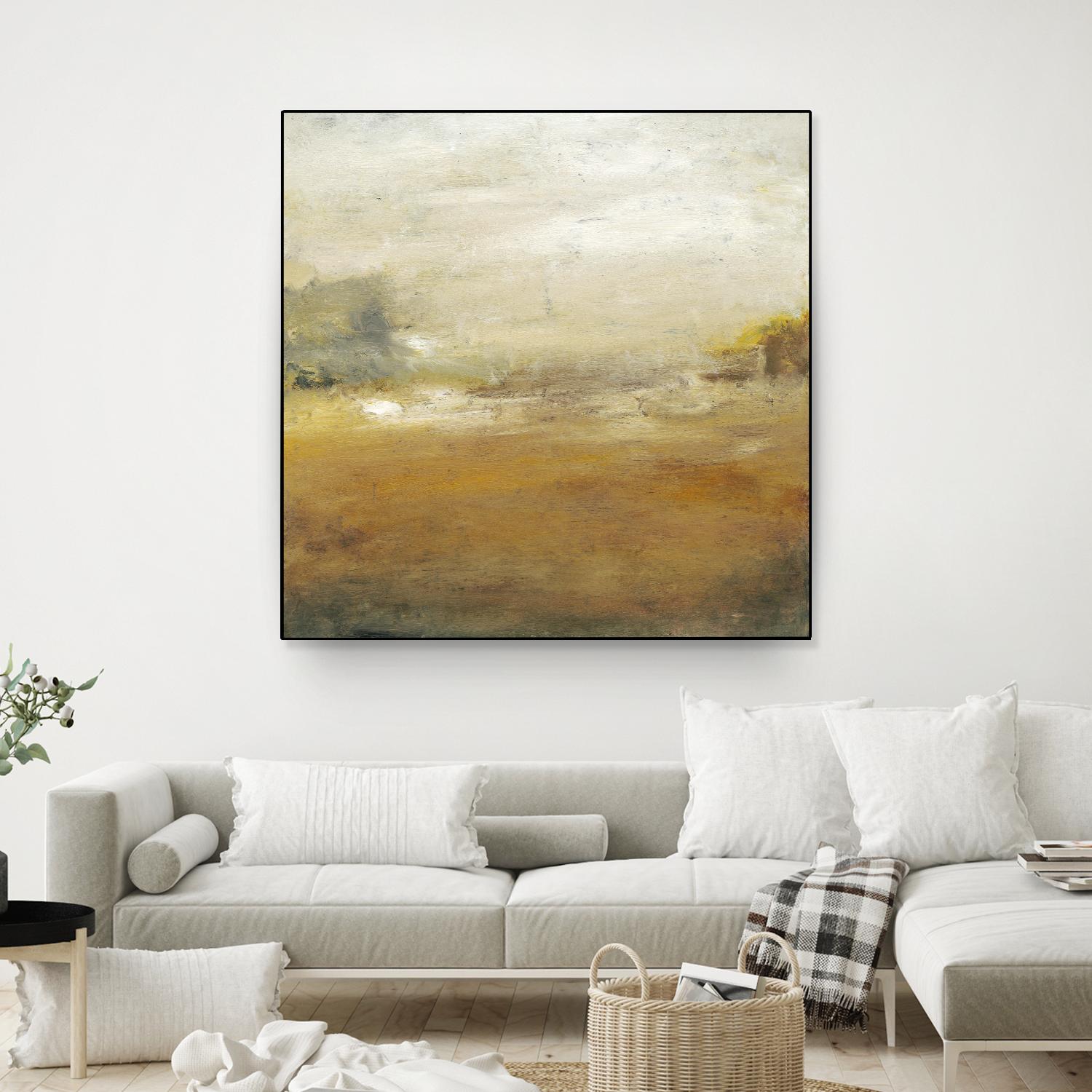 Along the Island II by Sharon Gordon on GIANT ART - yellow sea scene