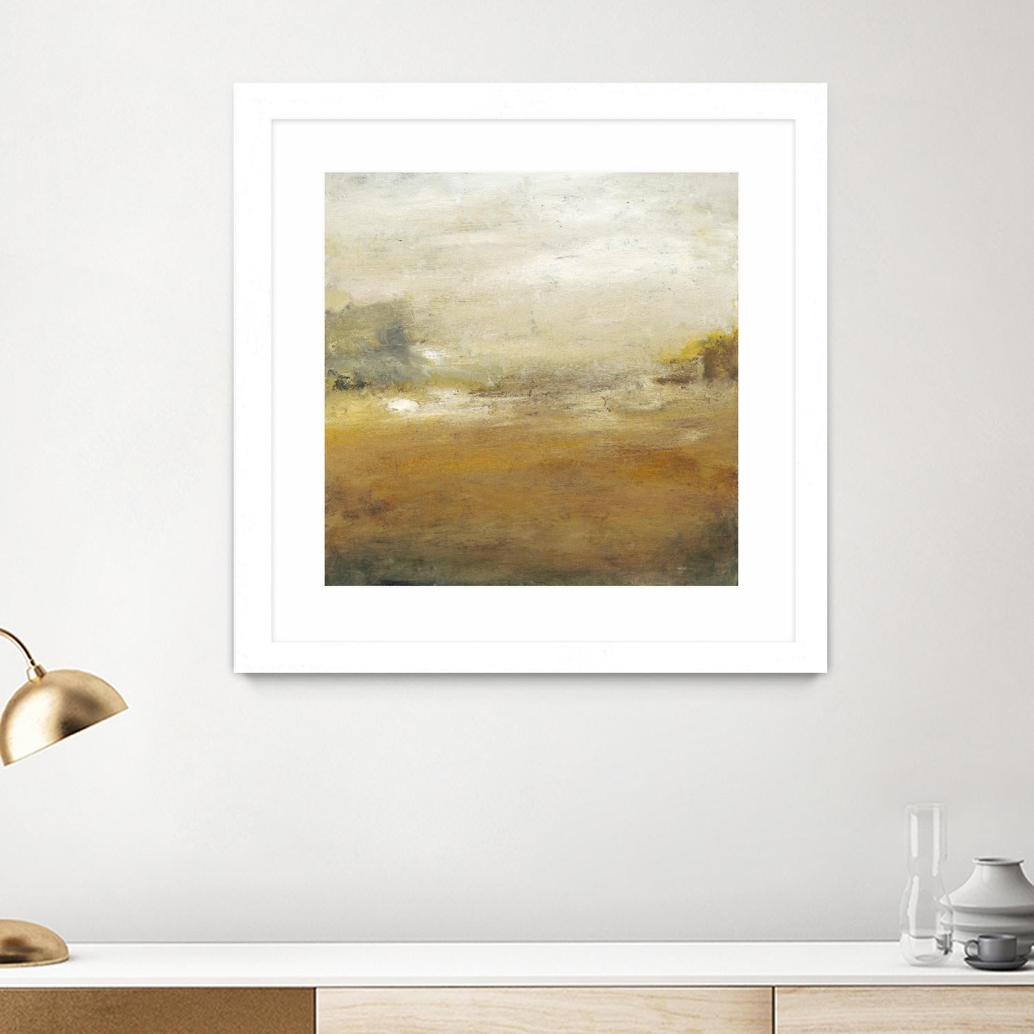 Along the Island II by Sharon Gordon on GIANT ART - yellow sea scene