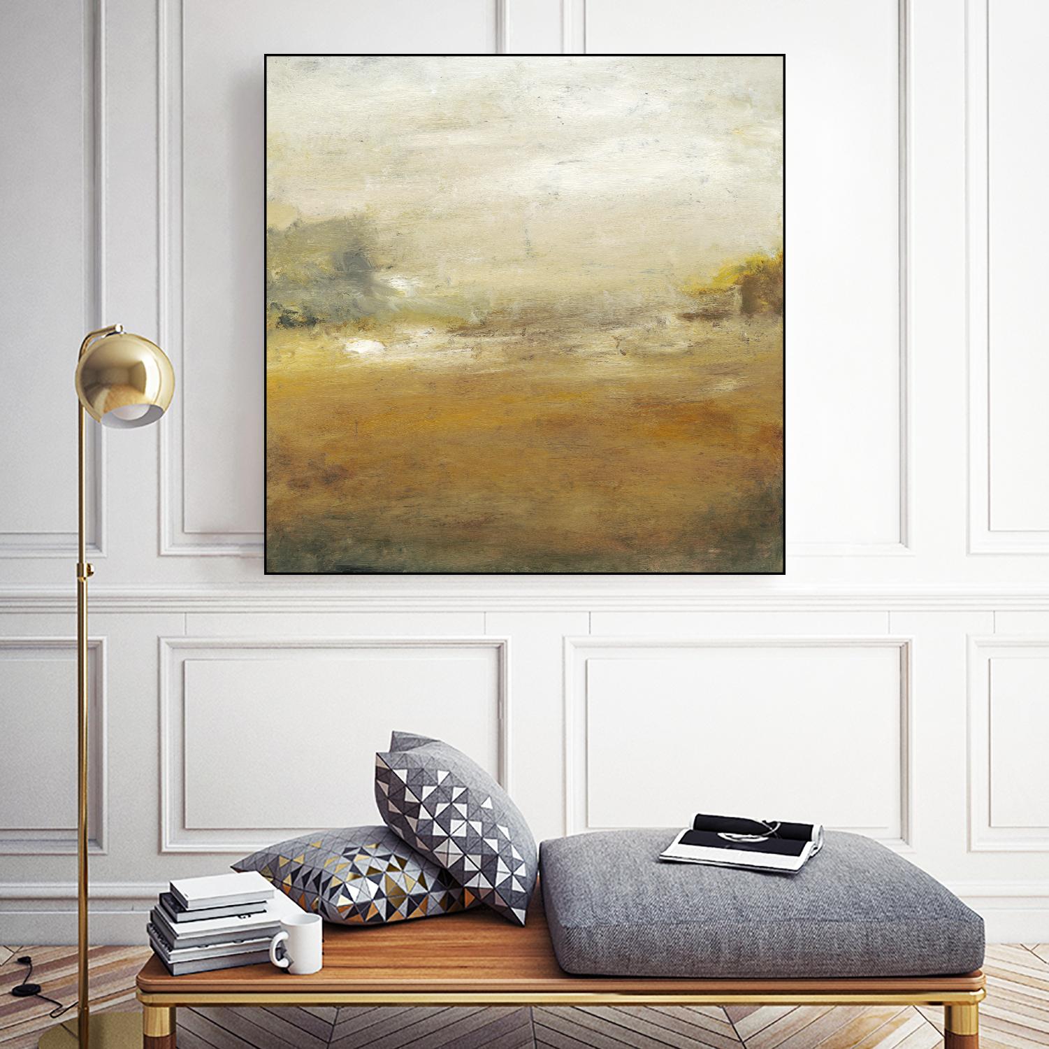 Along the Island II by Sharon Gordon on GIANT ART - yellow sea scene