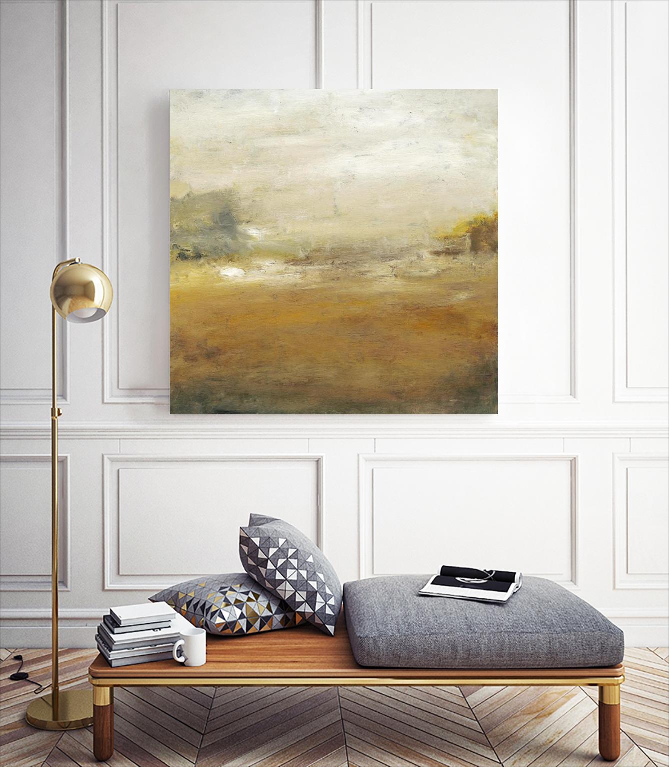 Along the Island II by Sharon Gordon on GIANT ART - yellow sea scene