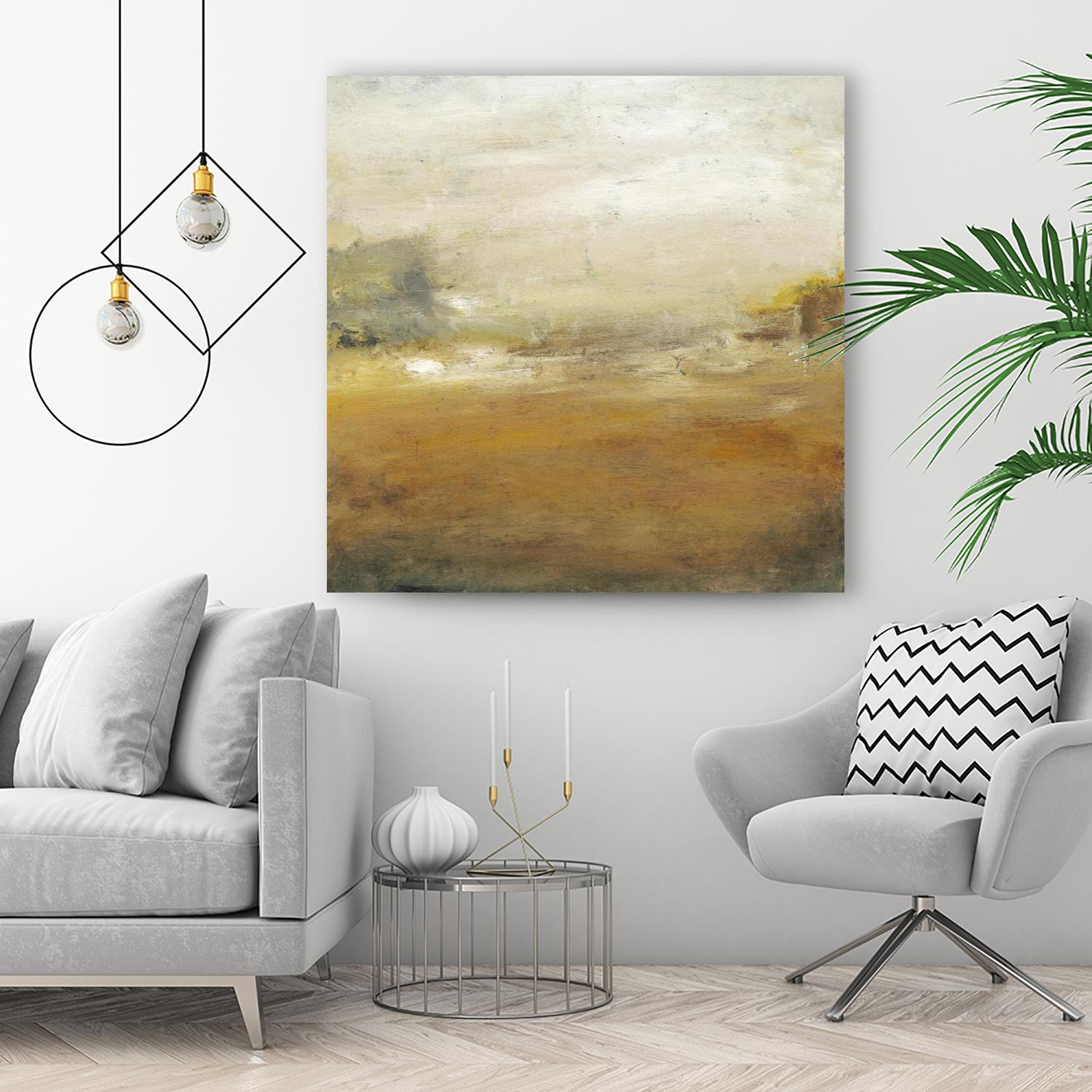 Along the Island II by Sharon Gordon on GIANT ART - yellow sea scene