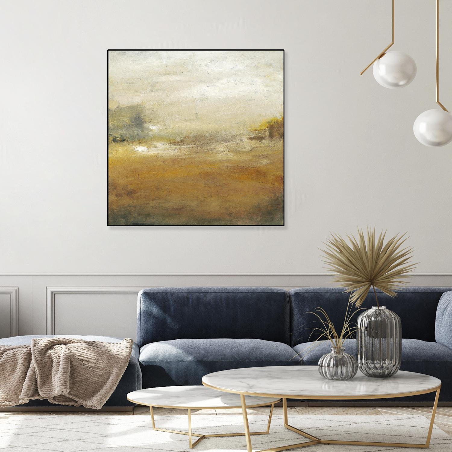 Along the Island II by Sharon Gordon on GIANT ART - yellow sea scene