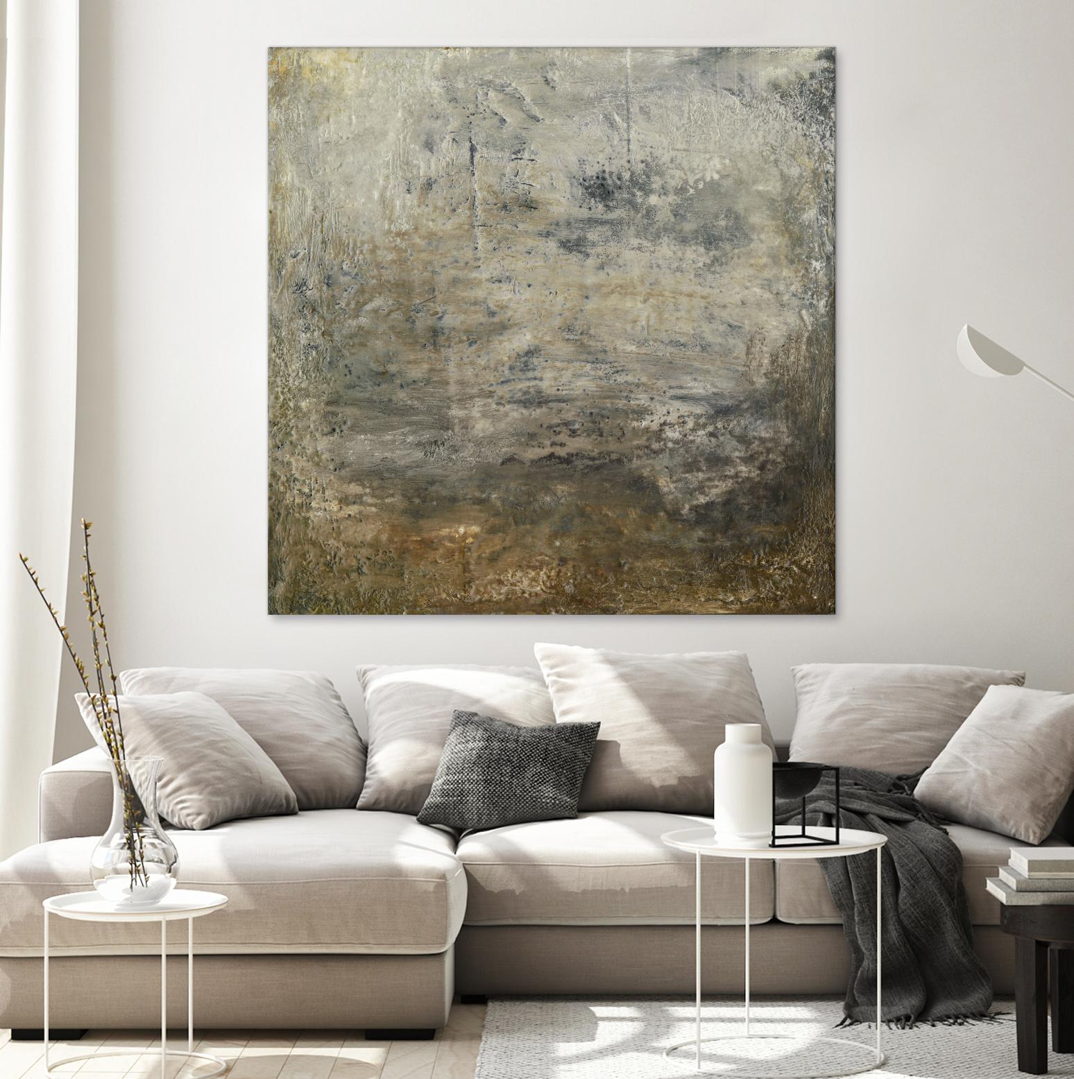 Quiet Marsh I by Sharon Gordon on GIANT ART - brown abstract