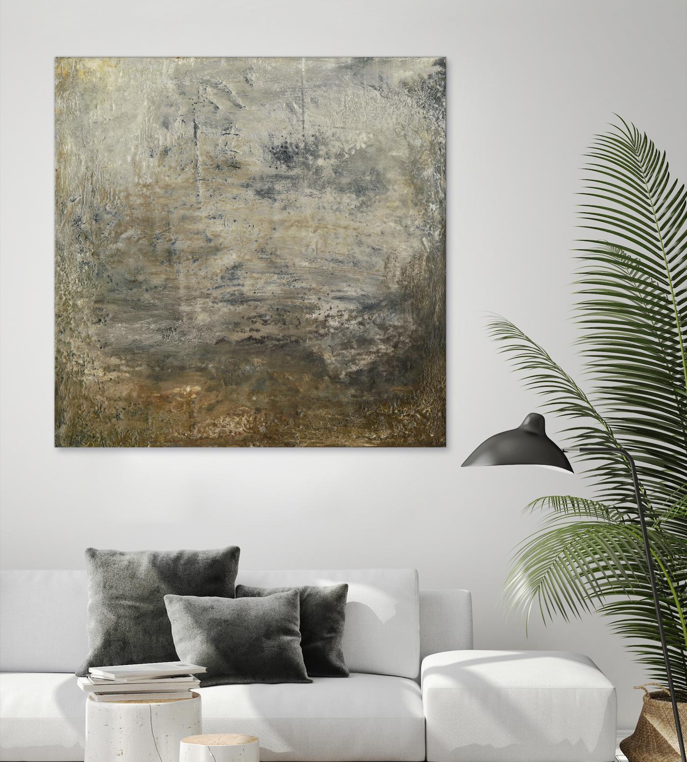 Quiet Marsh I by Sharon Gordon on GIANT ART - brown abstract