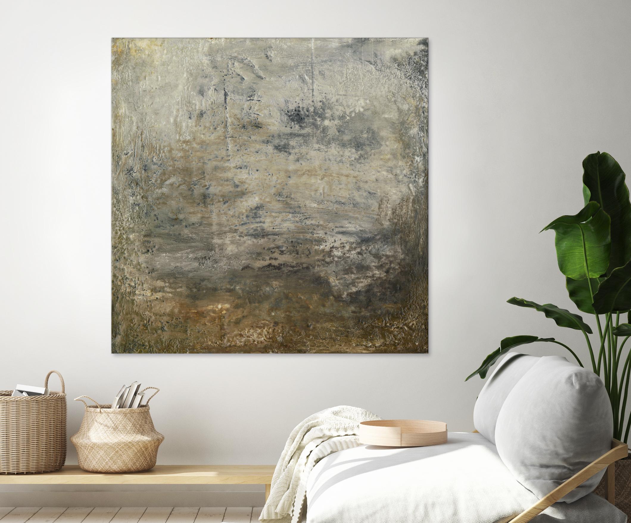 Quiet Marsh I by Sharon Gordon on GIANT ART - brown abstract