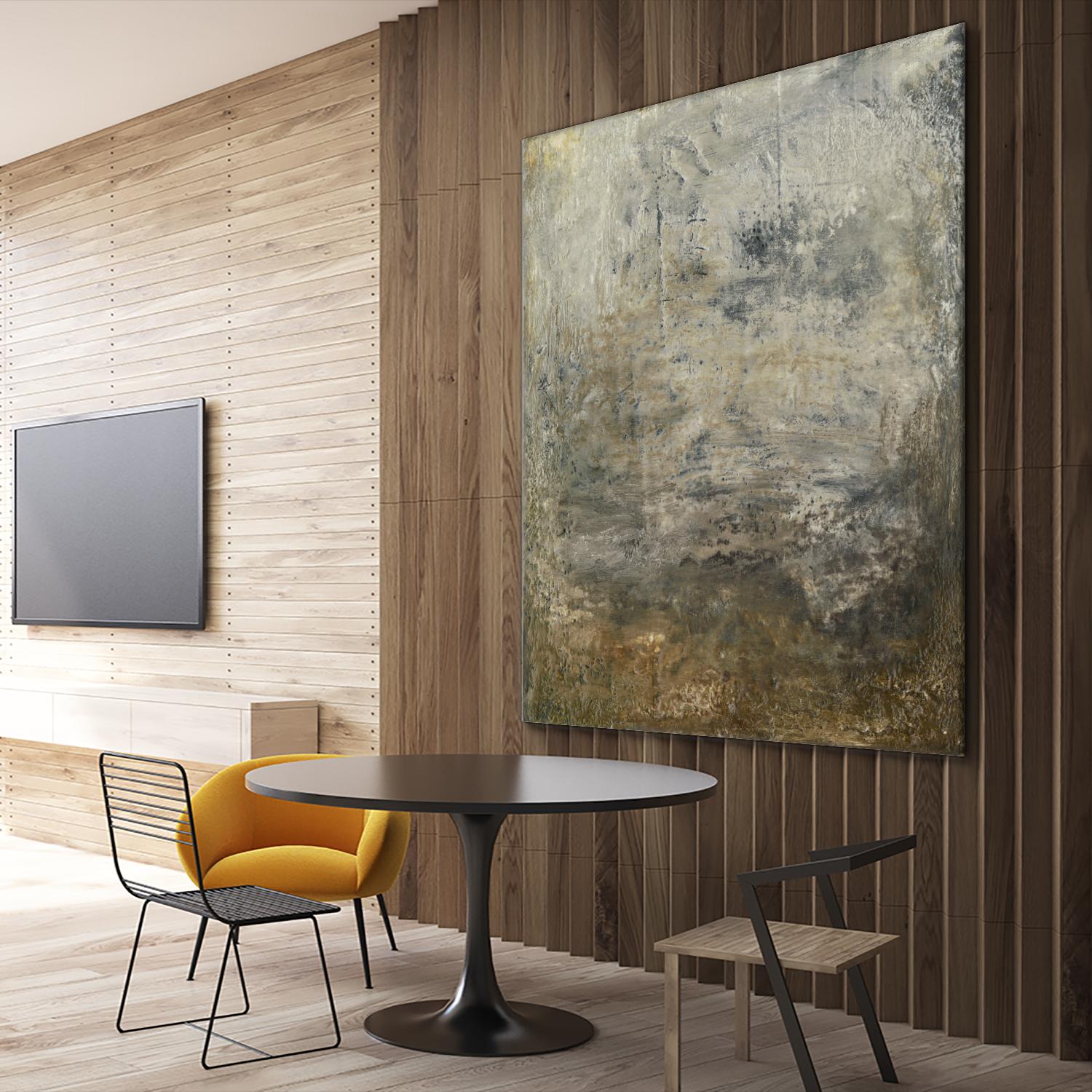 Quiet Marsh I by Sharon Gordon on GIANT ART - brown abstract