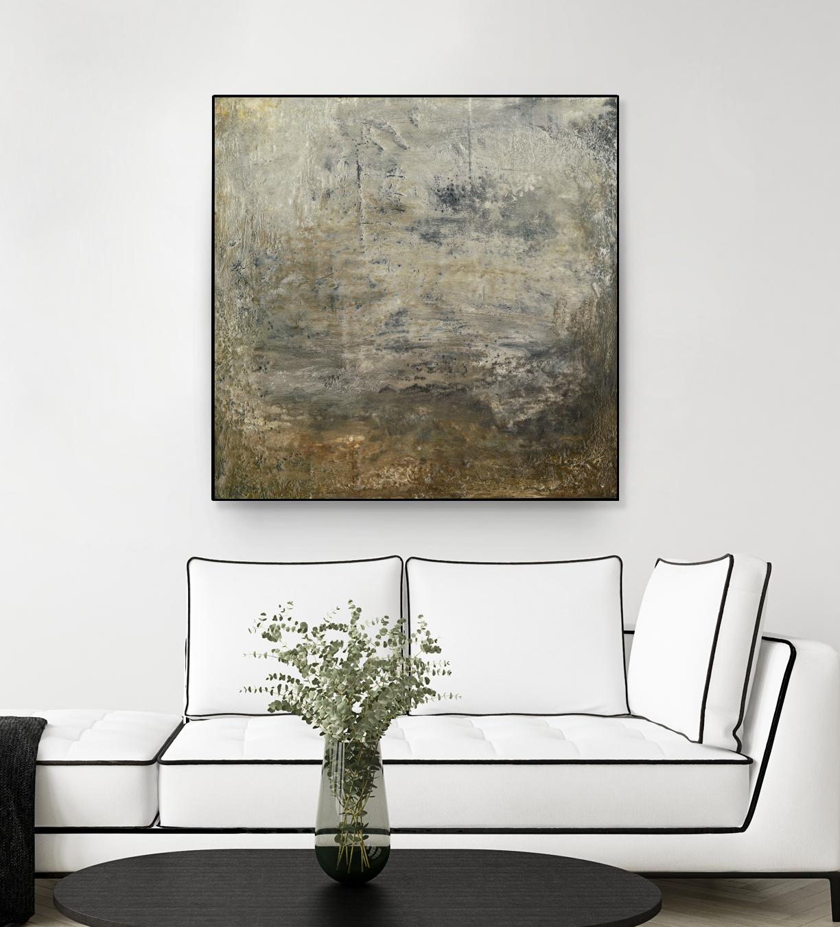 Quiet Marsh I by Sharon Gordon on GIANT ART - brown abstract