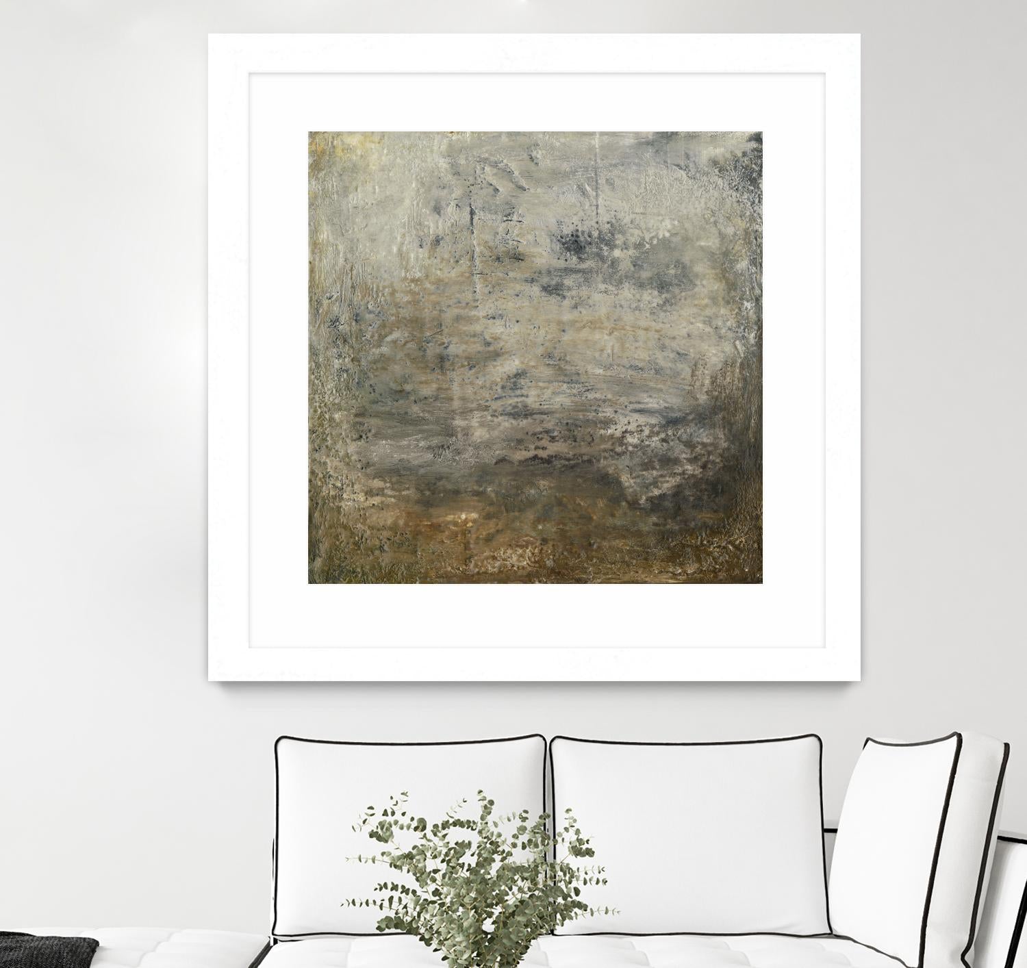 Quiet Marsh I by Sharon Gordon on GIANT ART - brown abstract