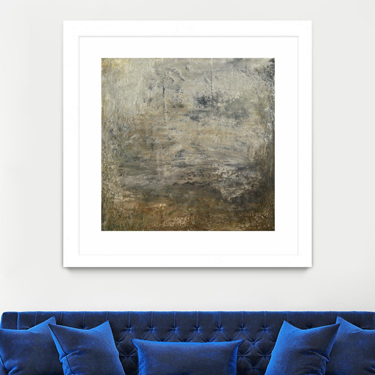 Quiet Marsh I by Sharon Gordon on GIANT ART - brown abstract