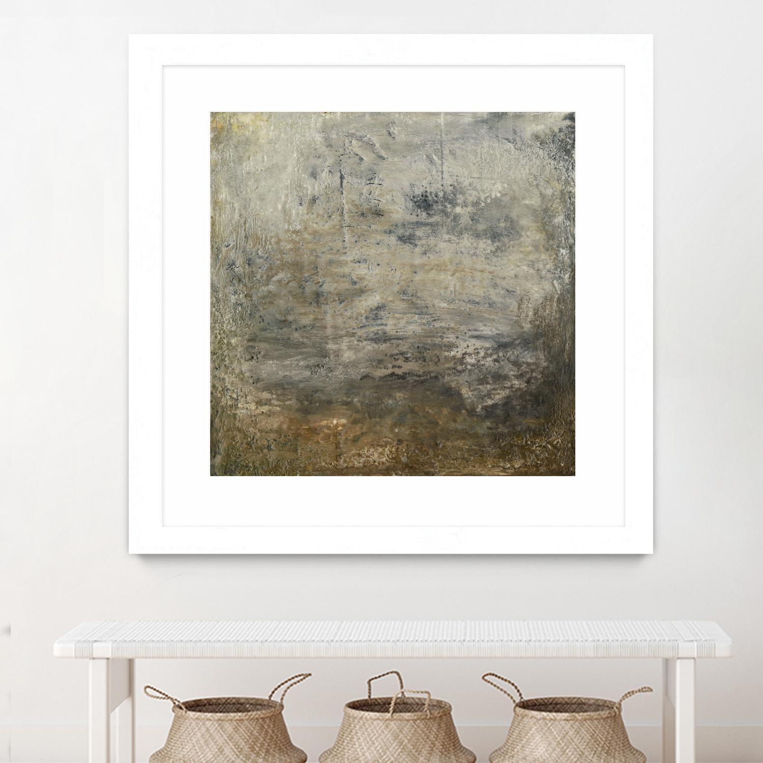 Quiet Marsh I by Sharon Gordon on GIANT ART - brown abstract