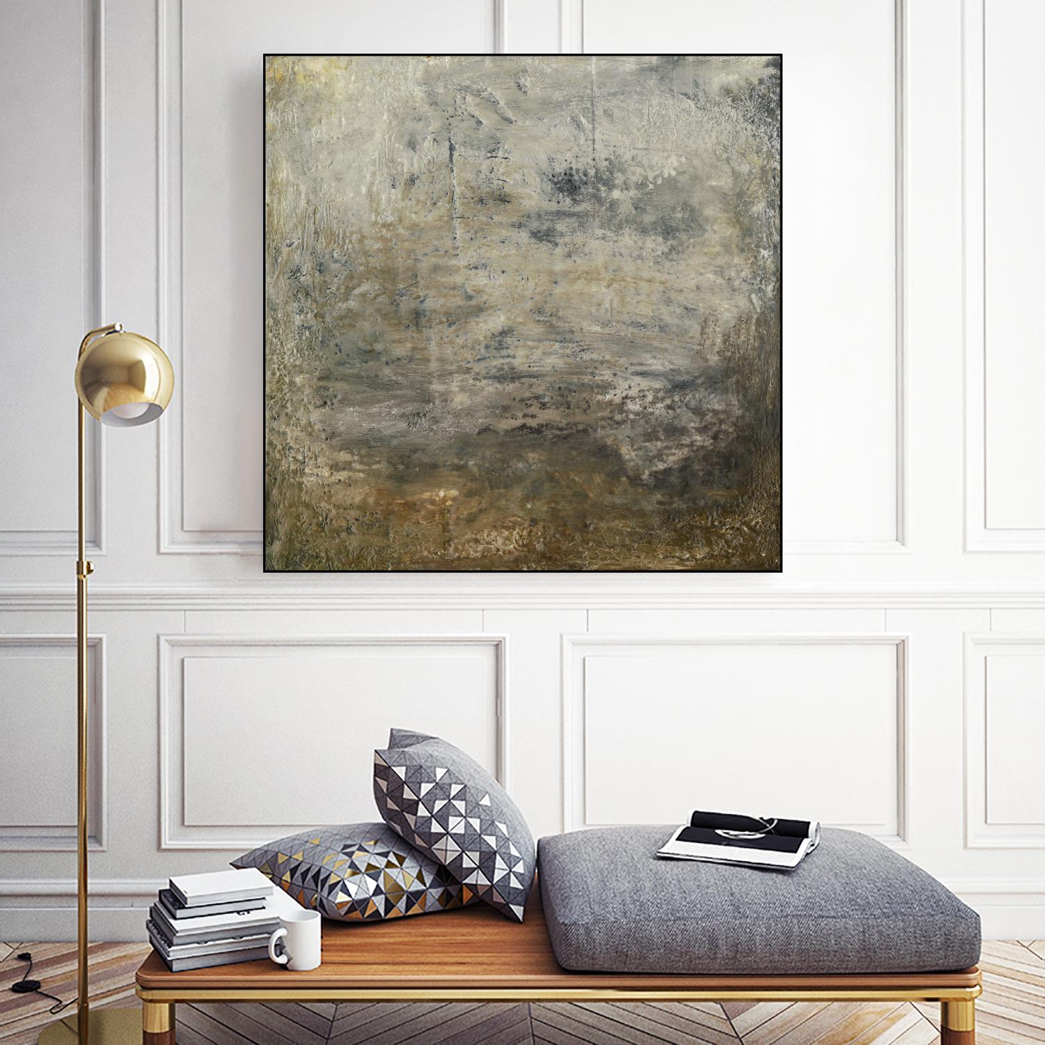 Quiet Marsh I by Sharon Gordon on GIANT ART - brown abstract