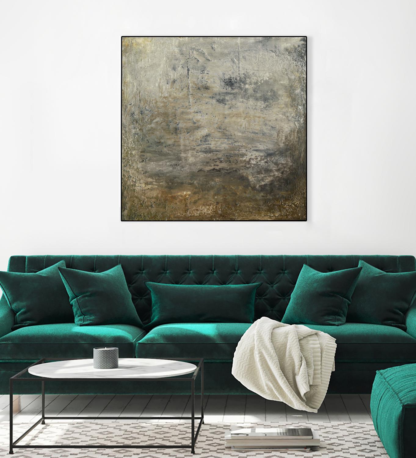 Quiet Marsh I by Sharon Gordon on GIANT ART - brown abstract