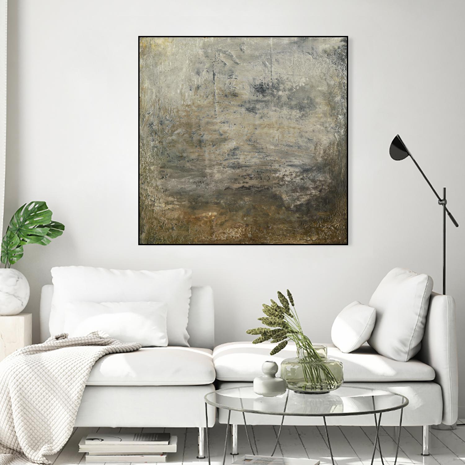 Quiet Marsh I by Sharon Gordon on GIANT ART - brown abstract