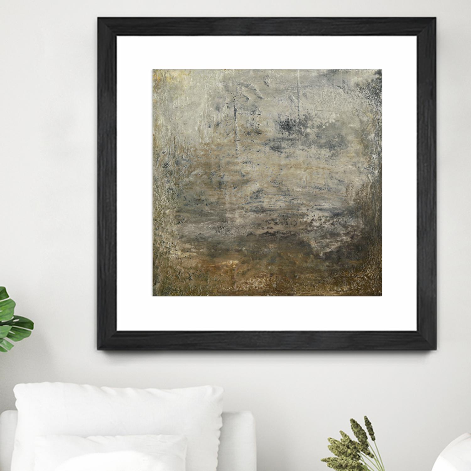 Quiet Marsh I by Sharon Gordon on GIANT ART - brown abstract