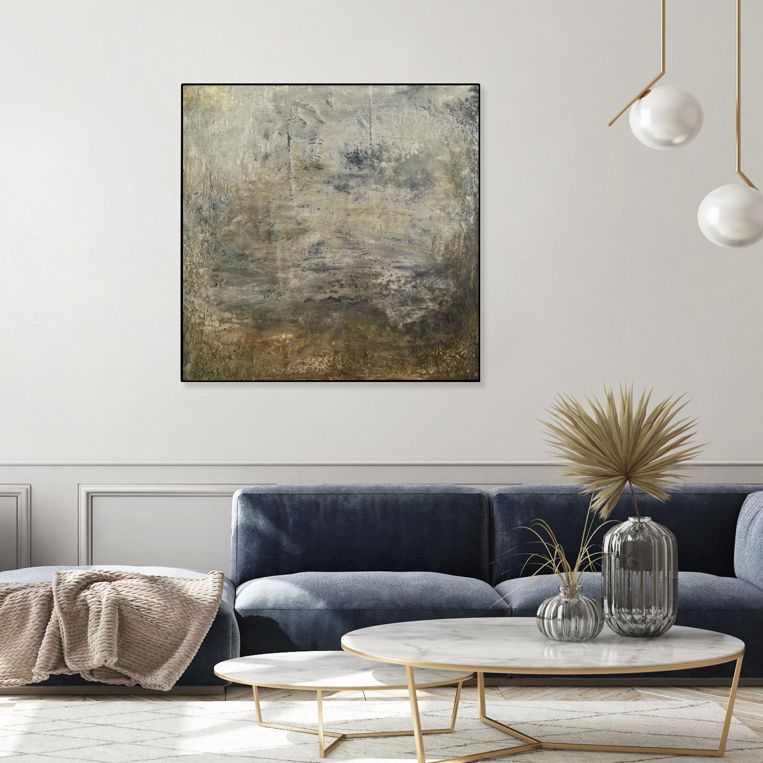 Quiet Marsh I by Sharon Gordon on GIANT ART - brown abstract