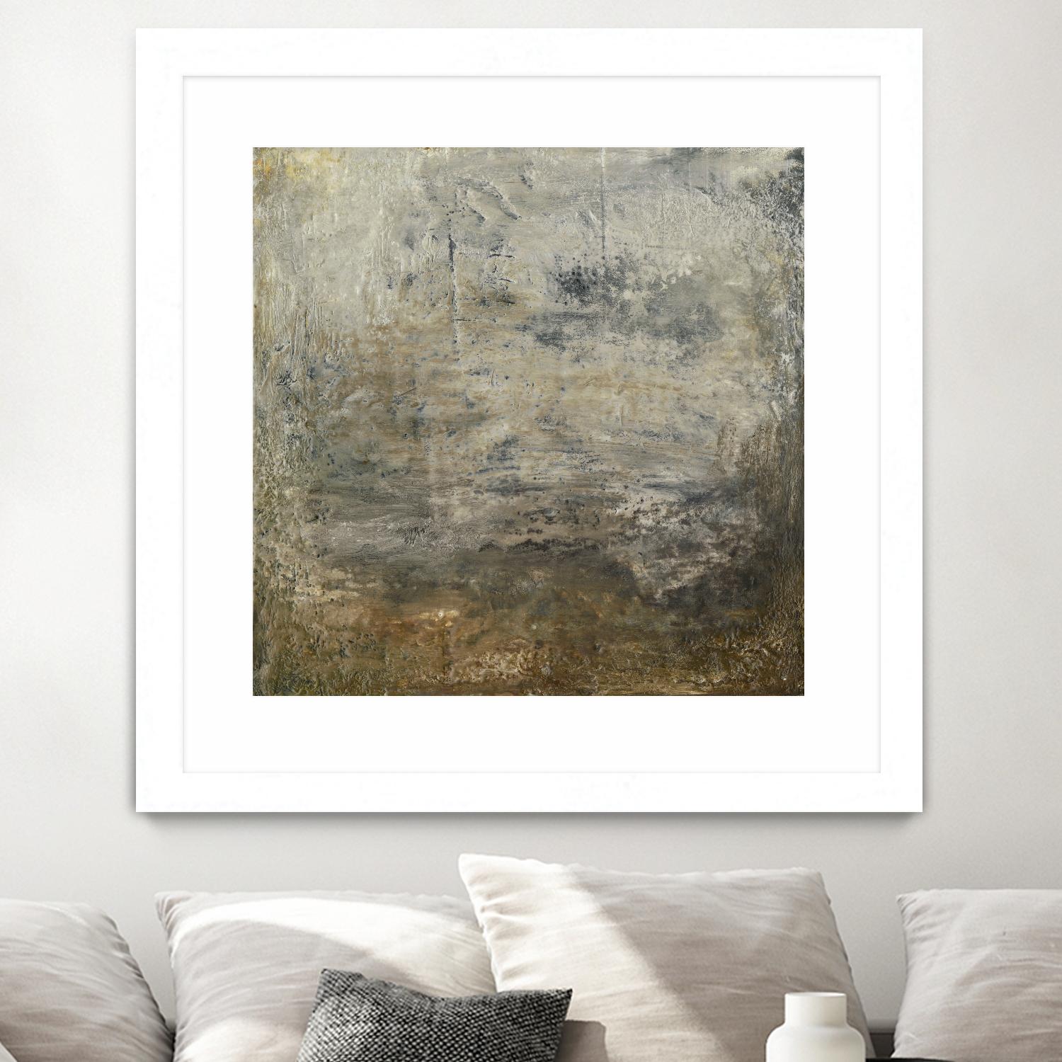 Quiet Marsh I by Sharon Gordon on GIANT ART - brown abstract