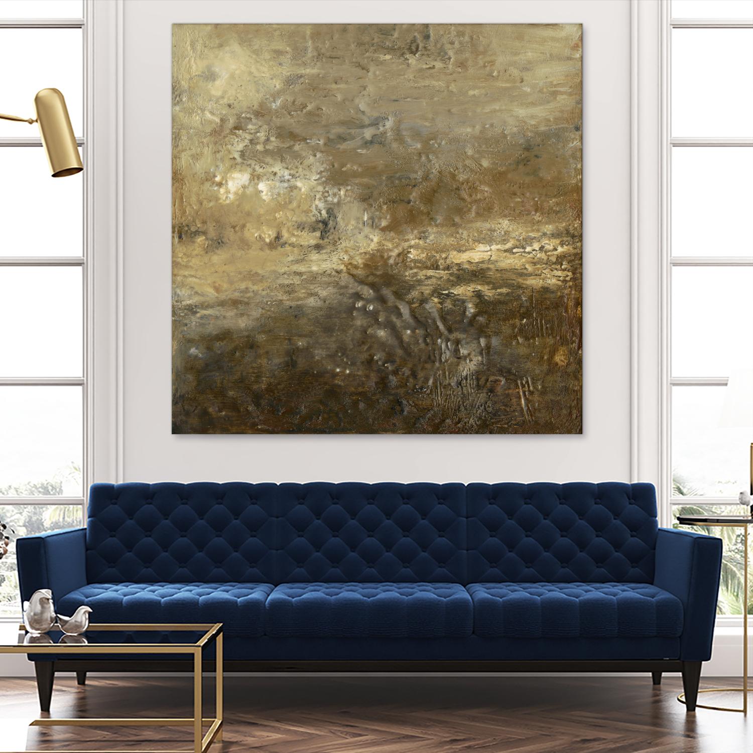 Quiet Marsh II by Sharon Gordon on GIANT ART - brown abstract