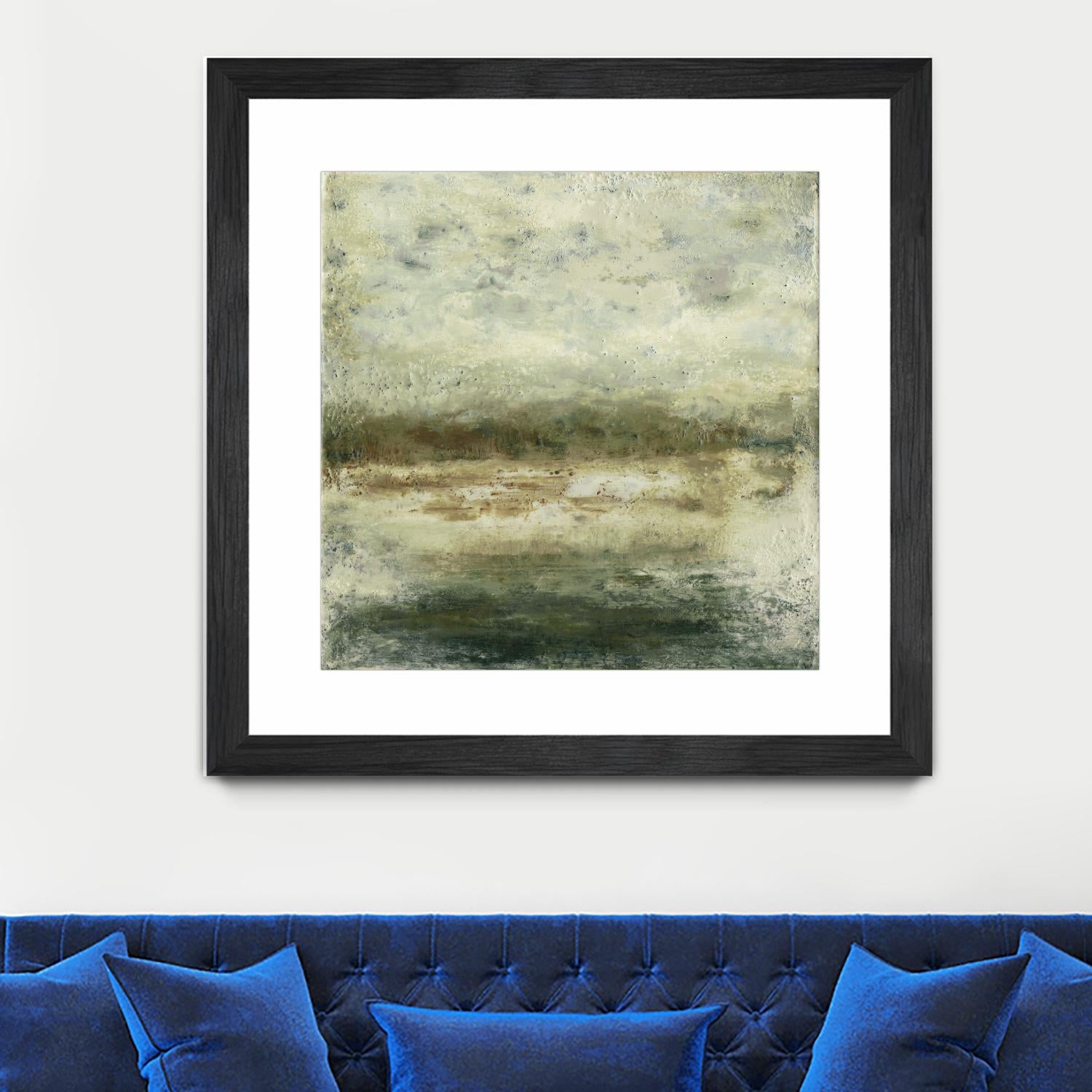 Quiet Marsh IV by Sharon Gordon on GIANT ART - green abstract