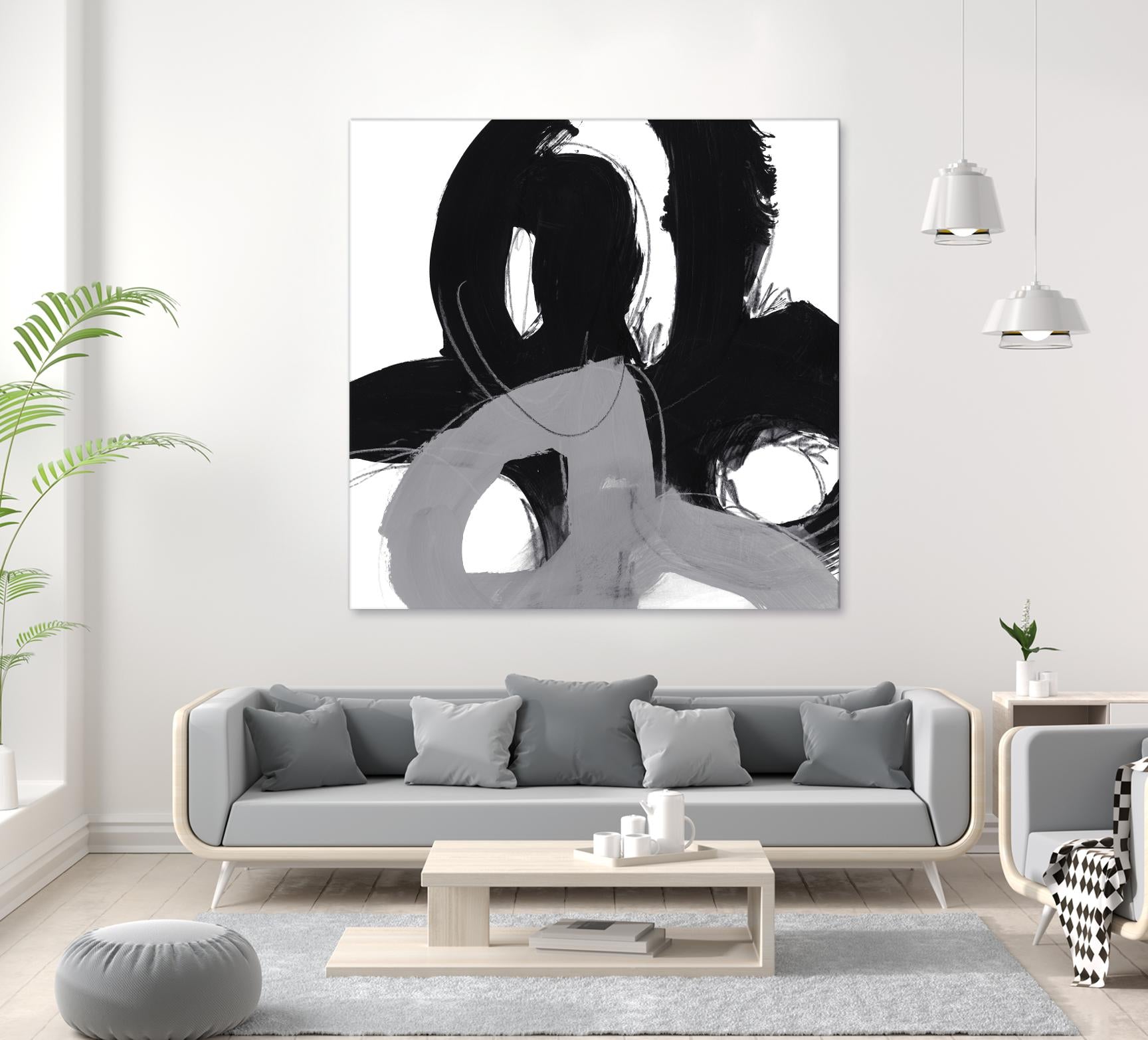 Monochrome II by June Erica Vess on GIANT ART - abstract