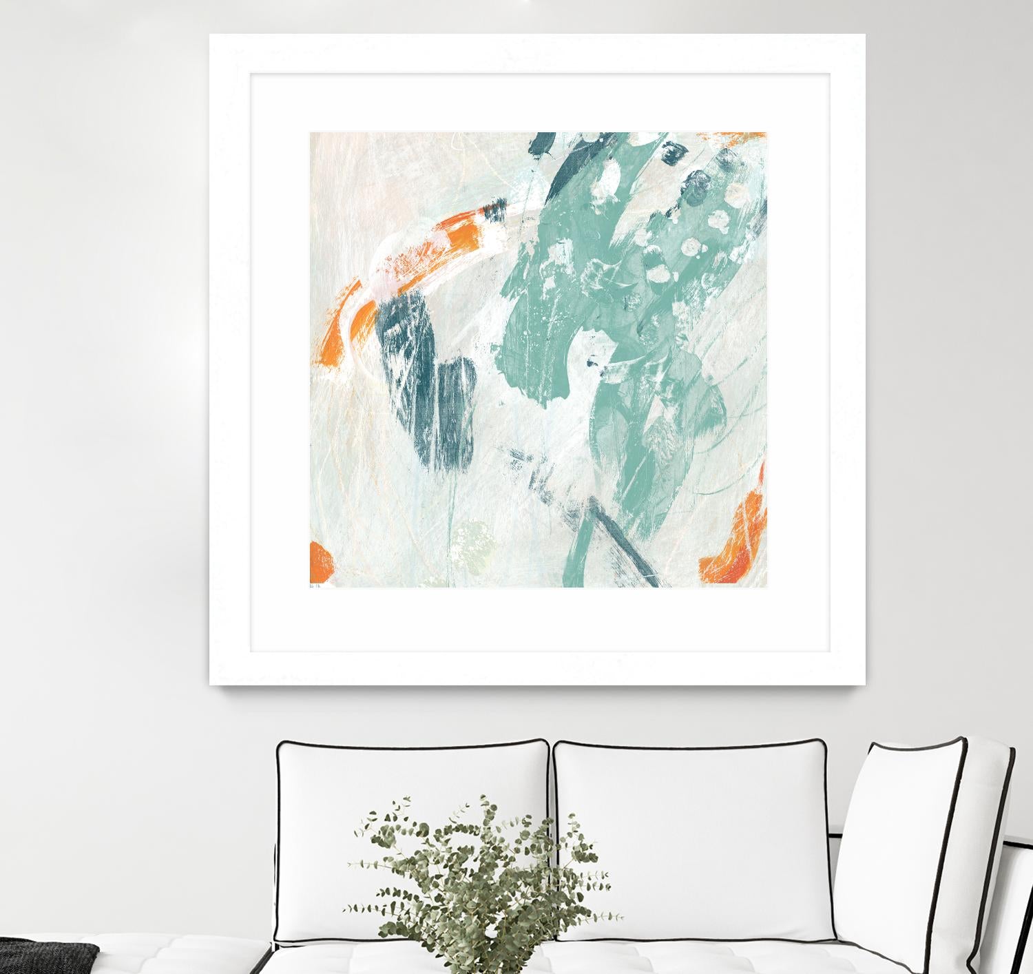 Current Synergy I by June Erica Vess on GIANT ART - green abstract