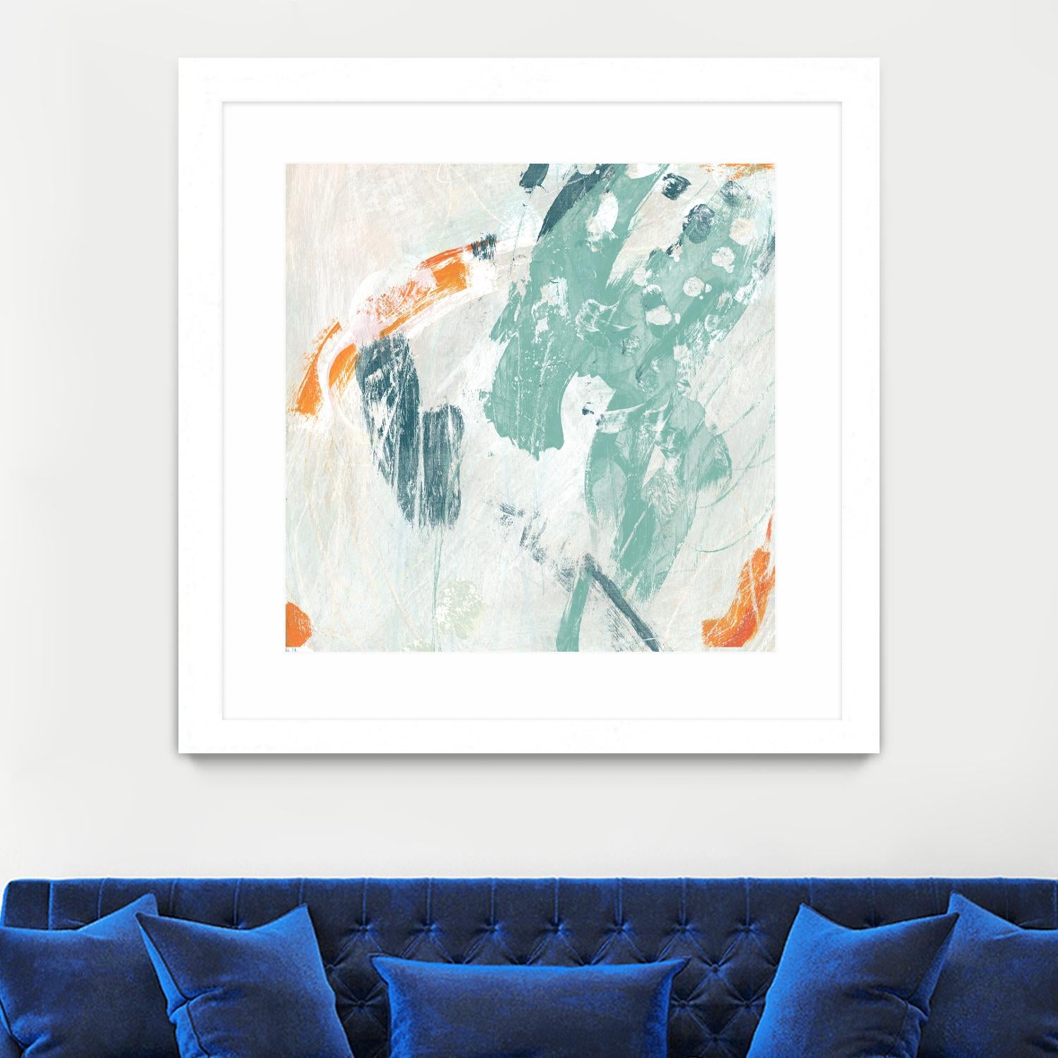 Current Synergy I by June Erica Vess on GIANT ART - green abstract