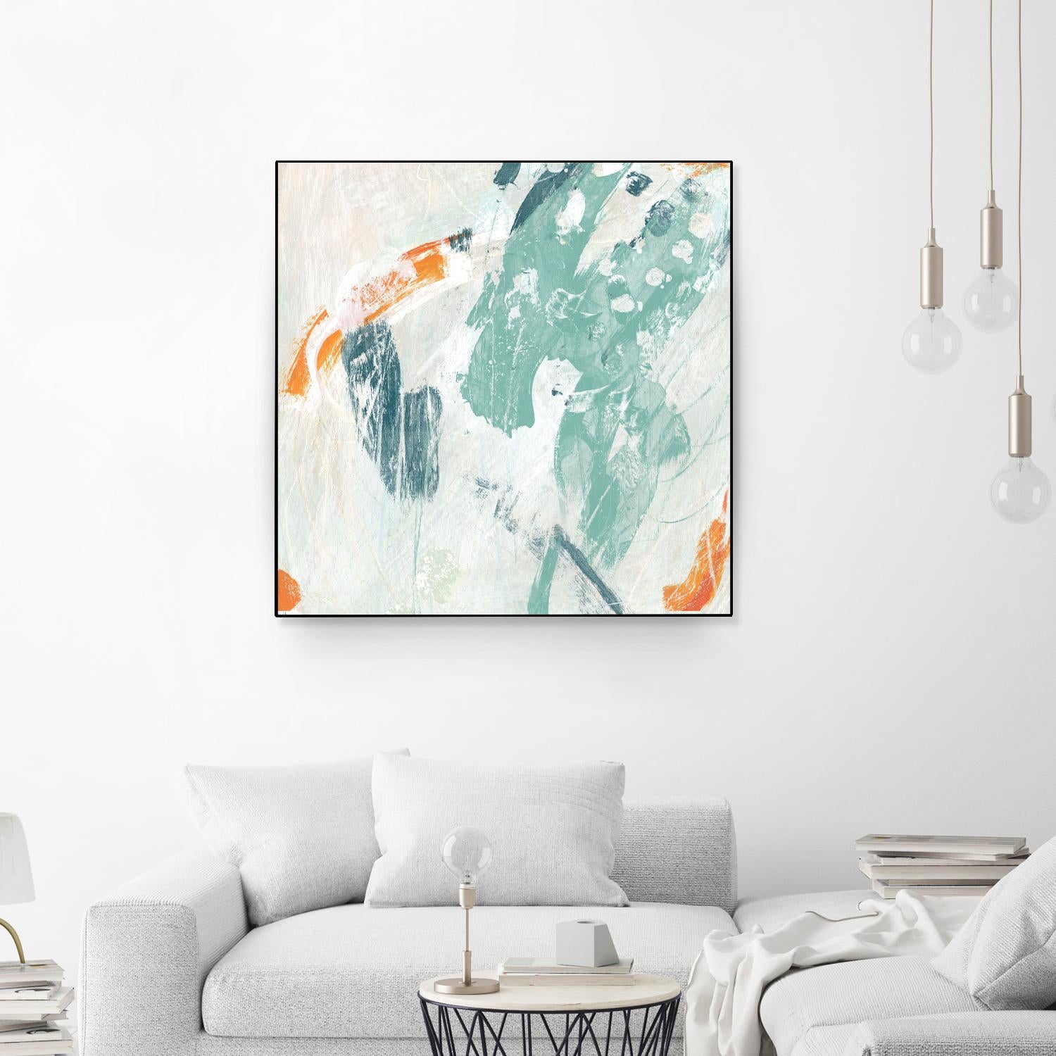 Current Synergy I by June Erica Vess on GIANT ART - green abstract