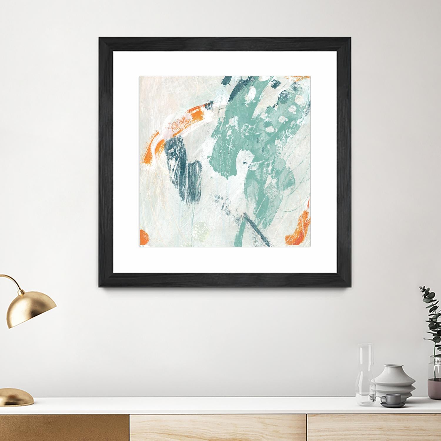 Current Synergy I by June Erica Vess on GIANT ART - green abstract