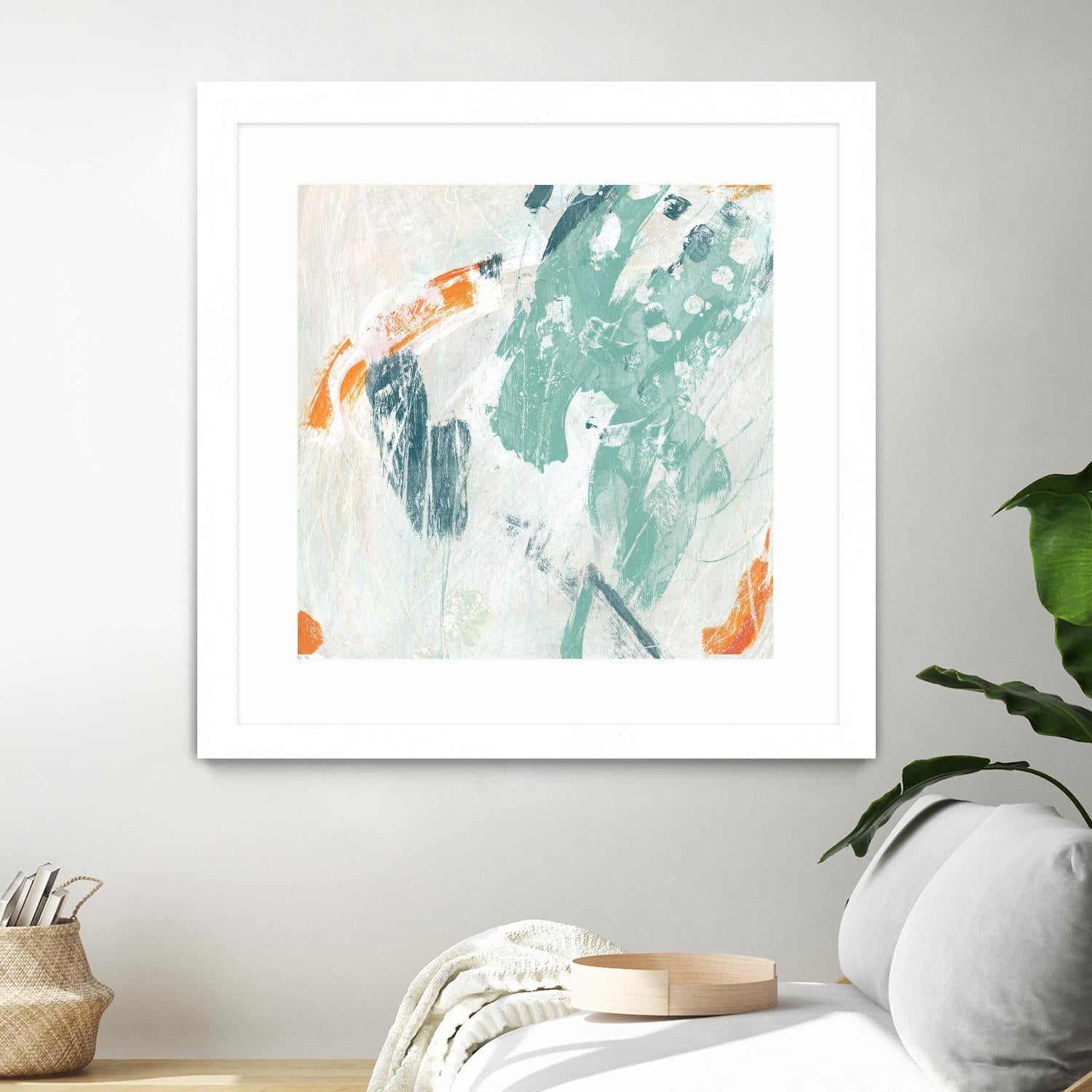 Current Synergy I by June Erica Vess on GIANT ART - green abstract