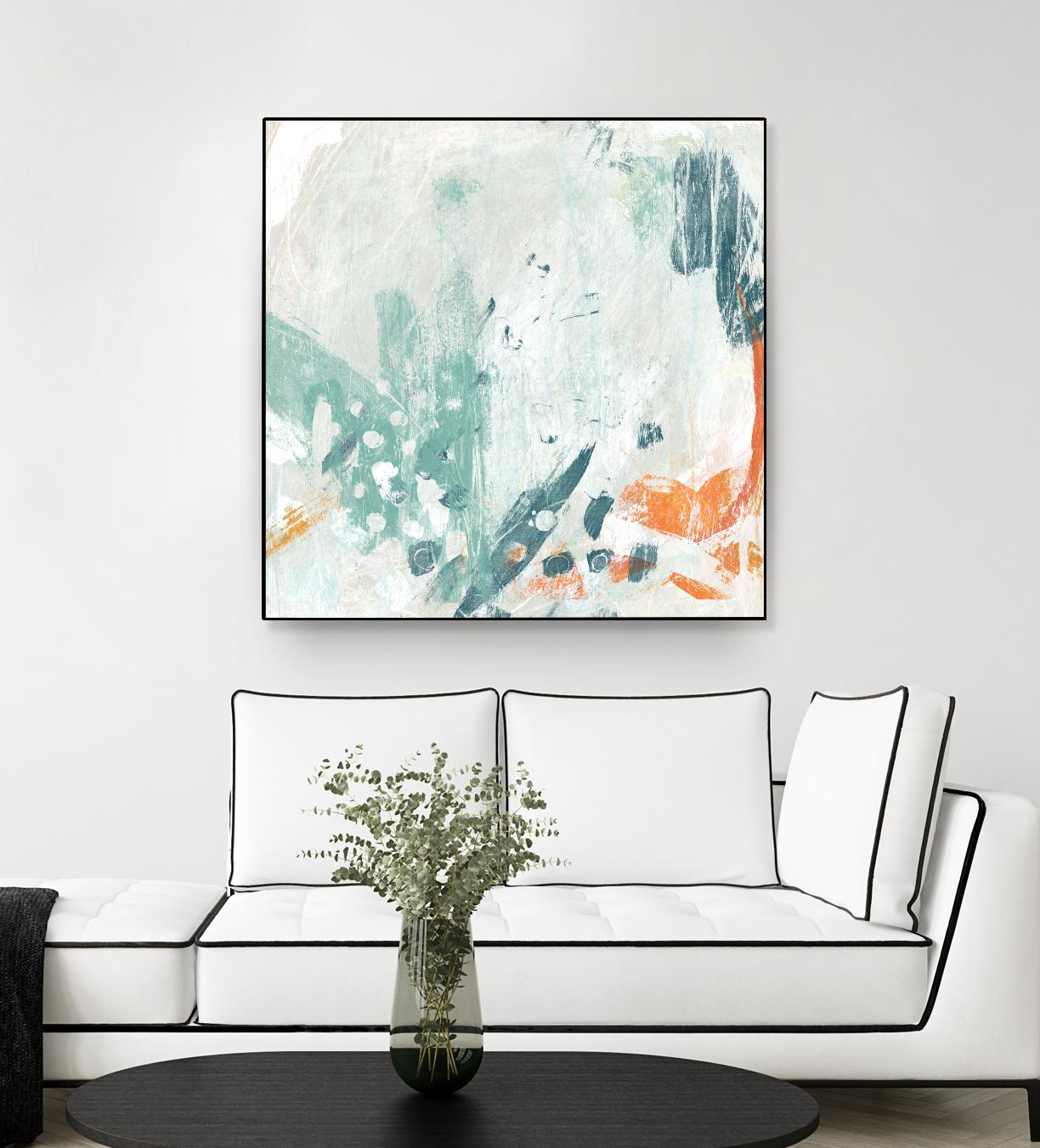 Current Synergy II by June Erica Vess on GIANT ART - green abstract