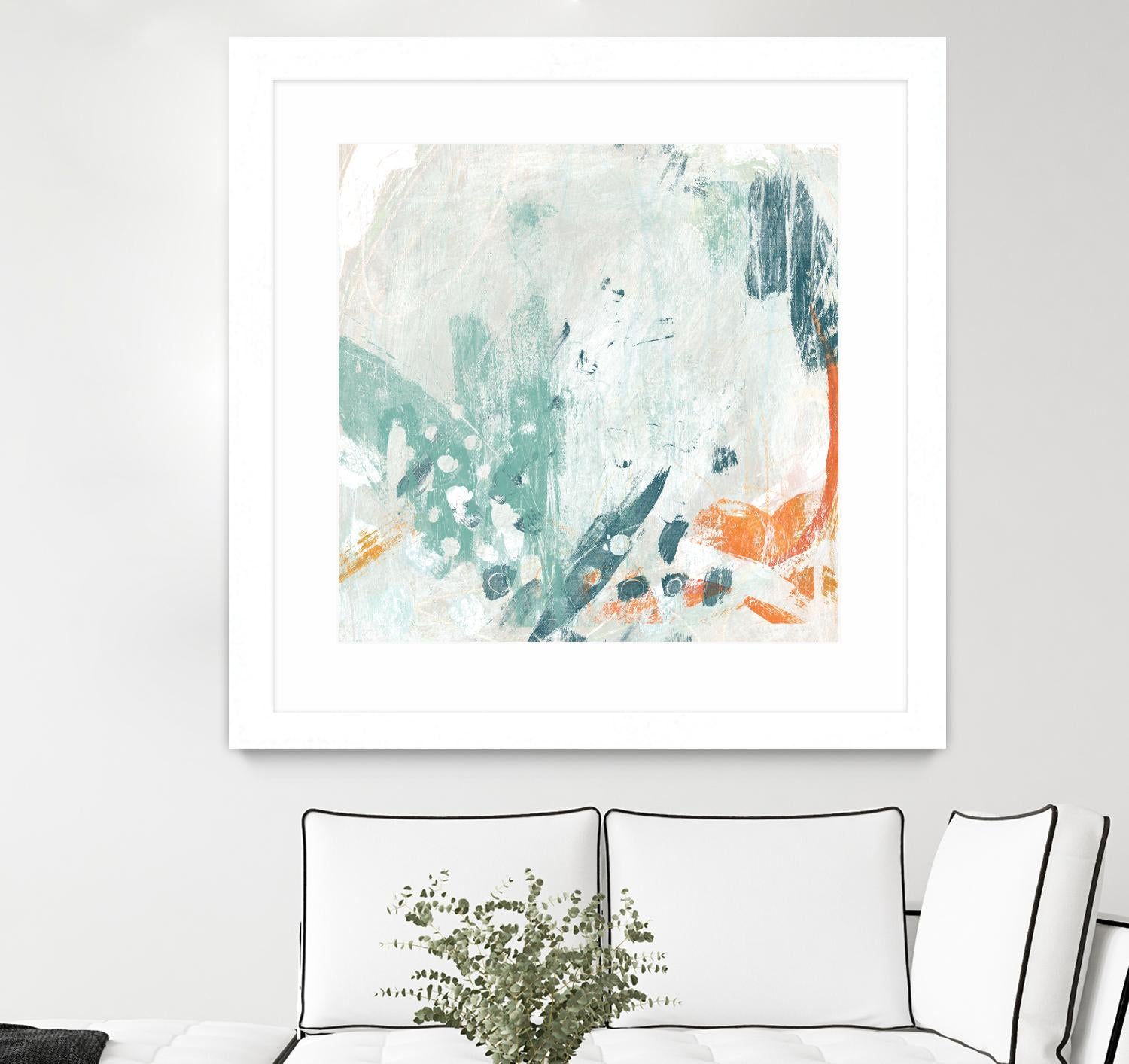 Current Synergy II by June Erica Vess on GIANT ART - green abstract